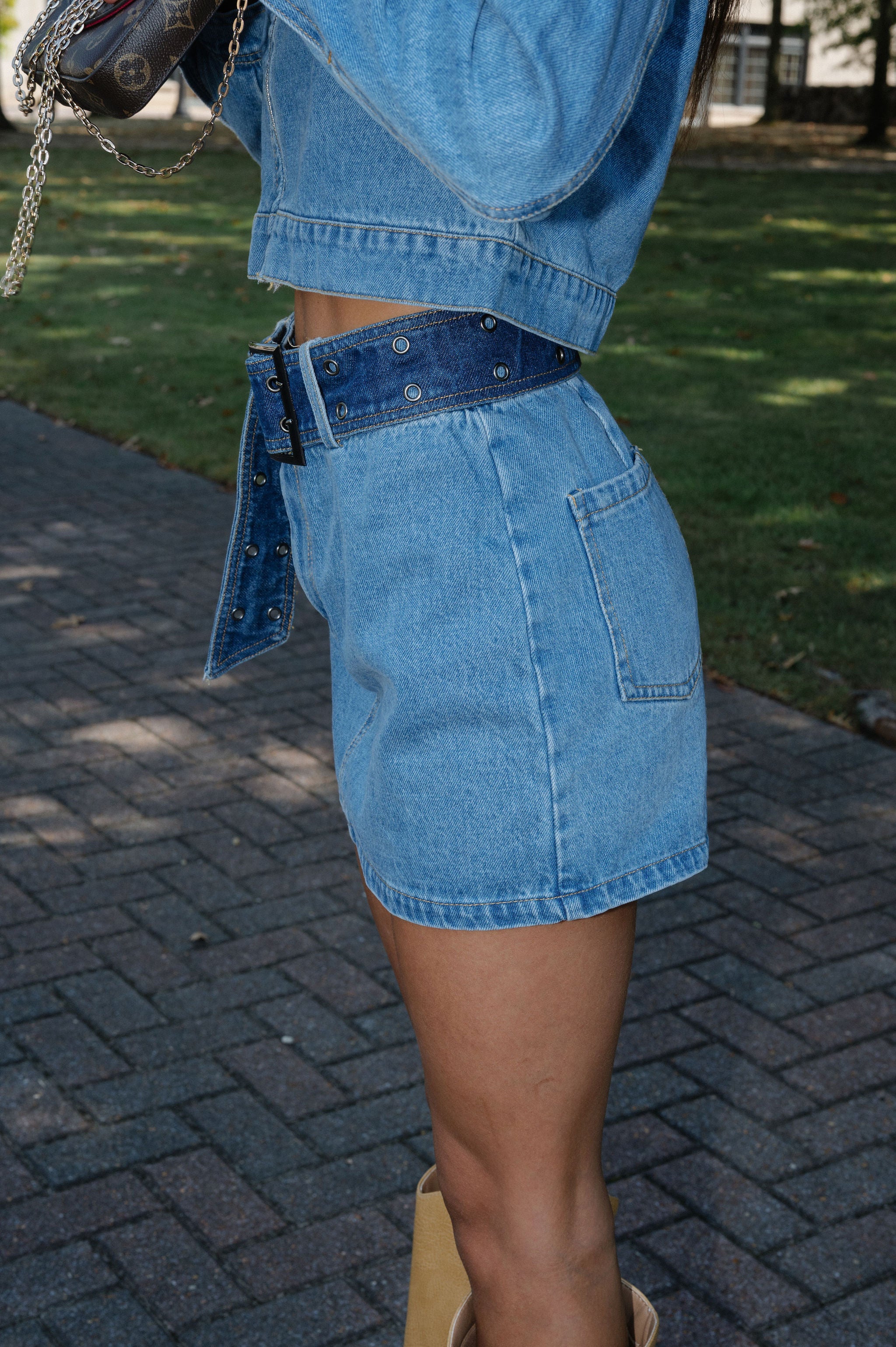 Wesley Skort Set-Denim