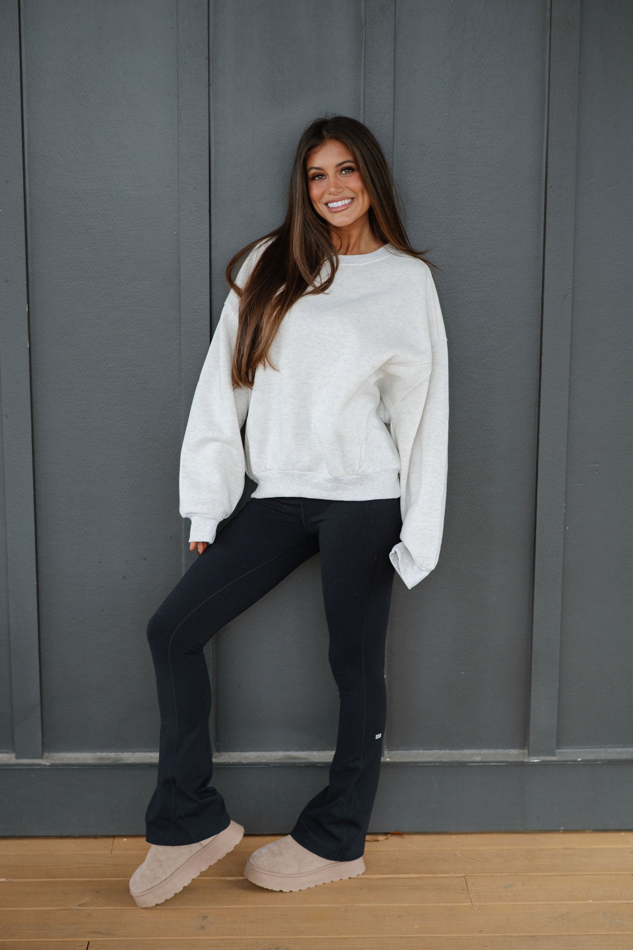 Amber Sweatshirt-Heather Grey