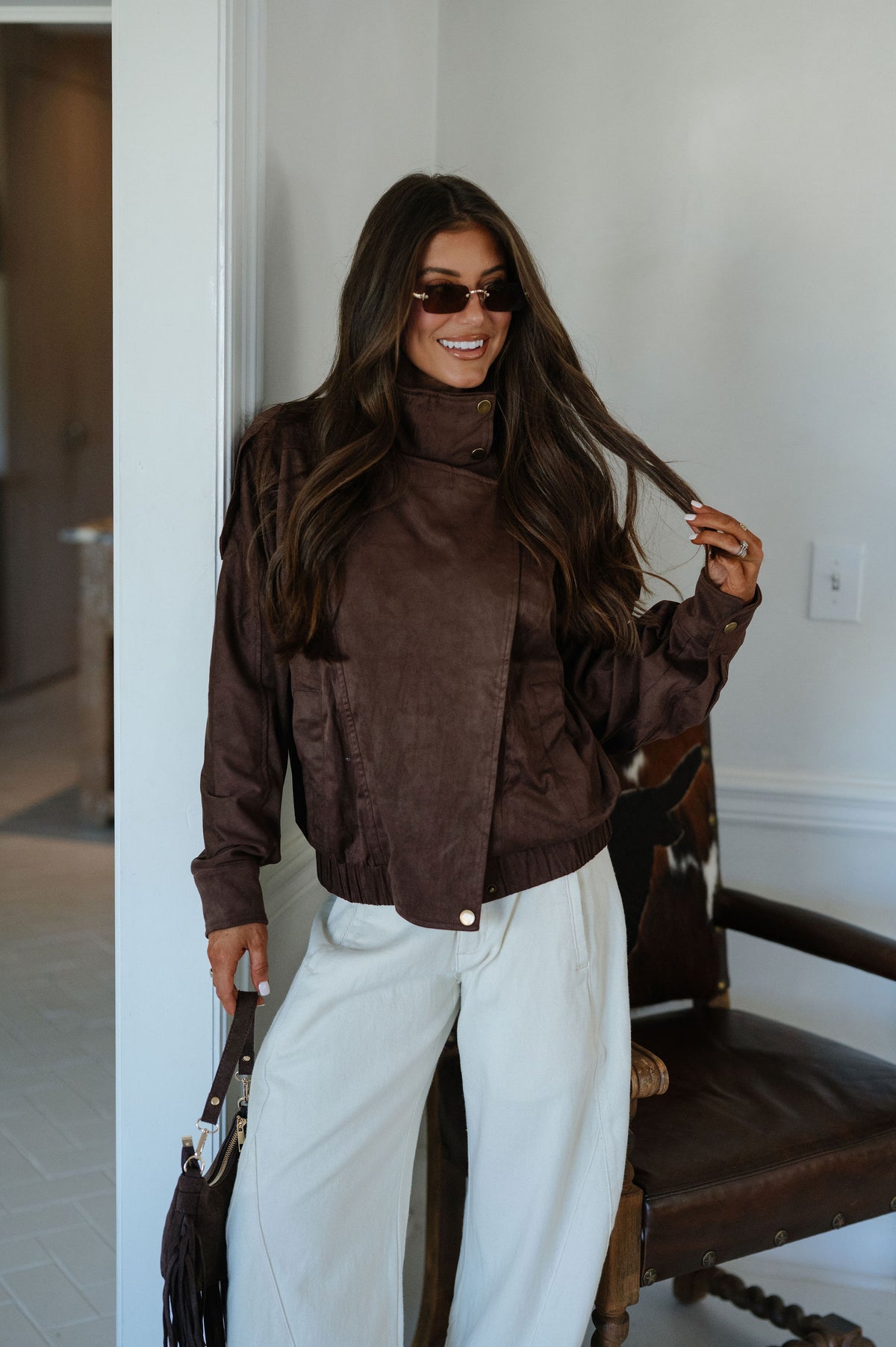 Hayden Bomber Jacket-Brown