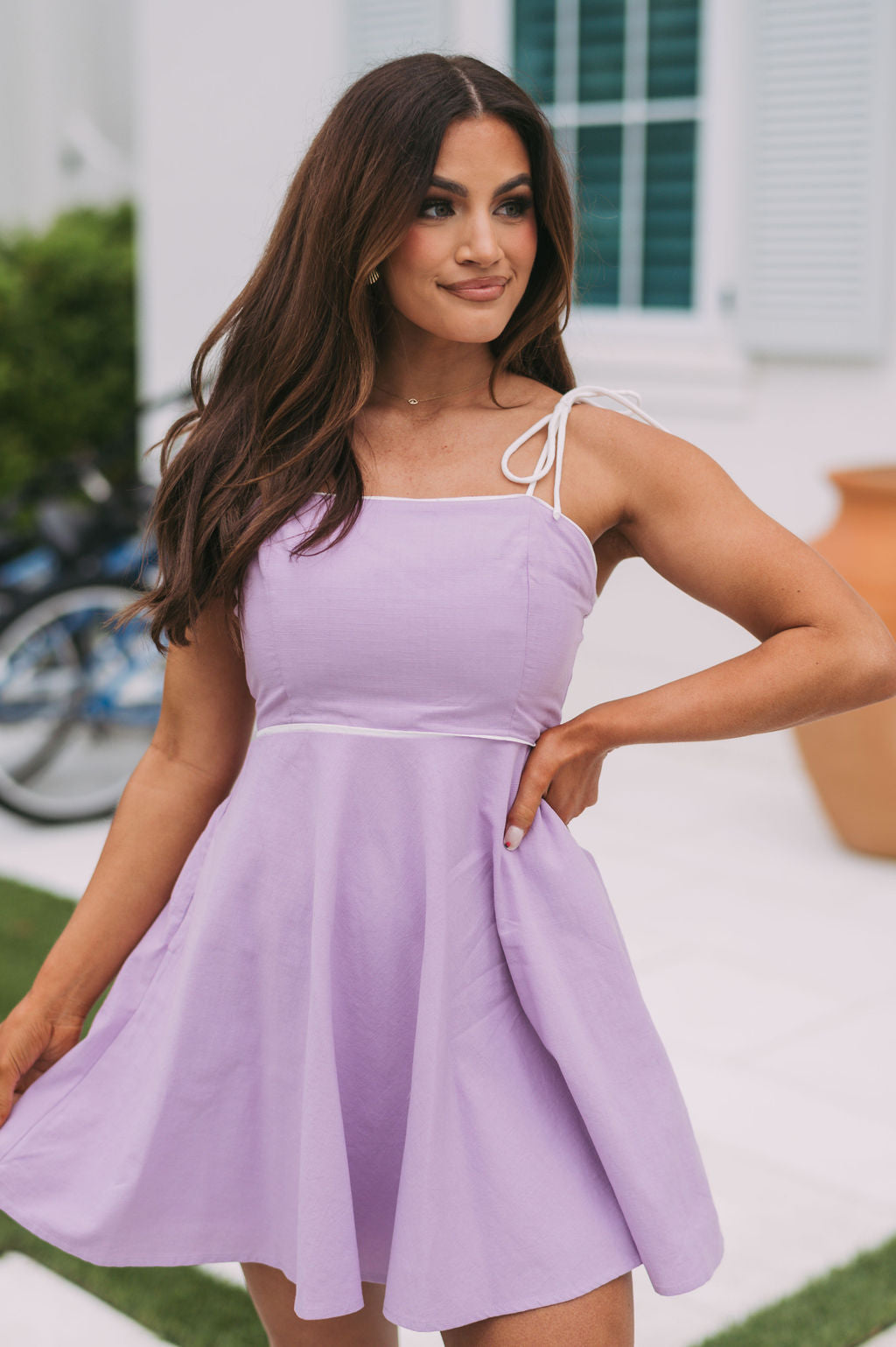 Becca Mini Dress- Lavender