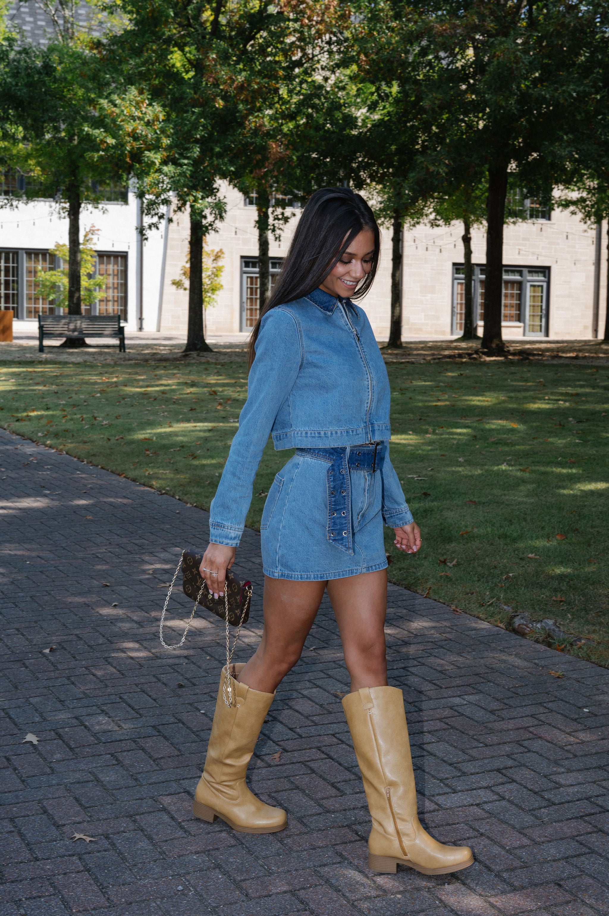 Wesley Skort Set-Denim