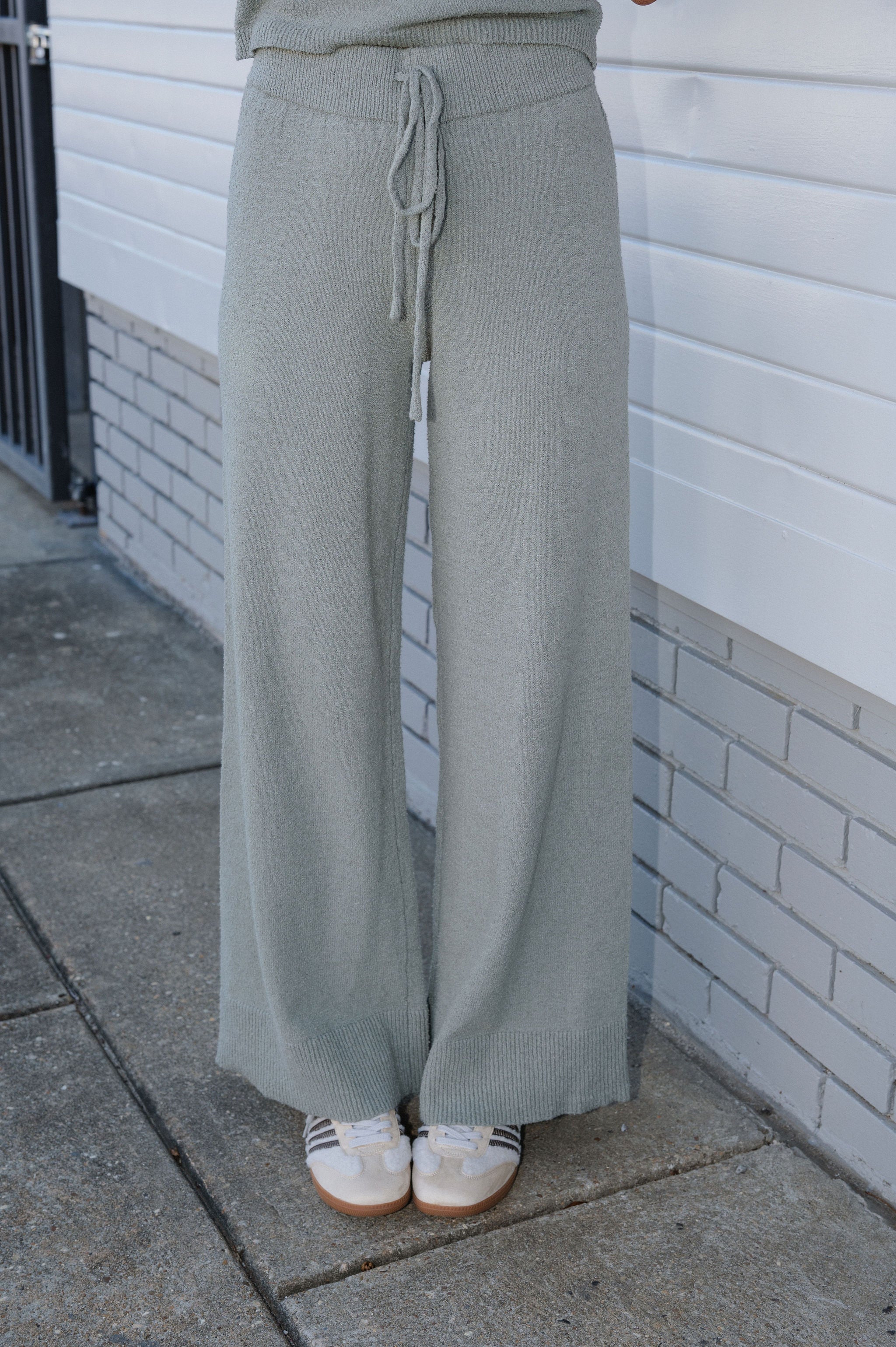 Andre Pants Set-Dusty Sage
