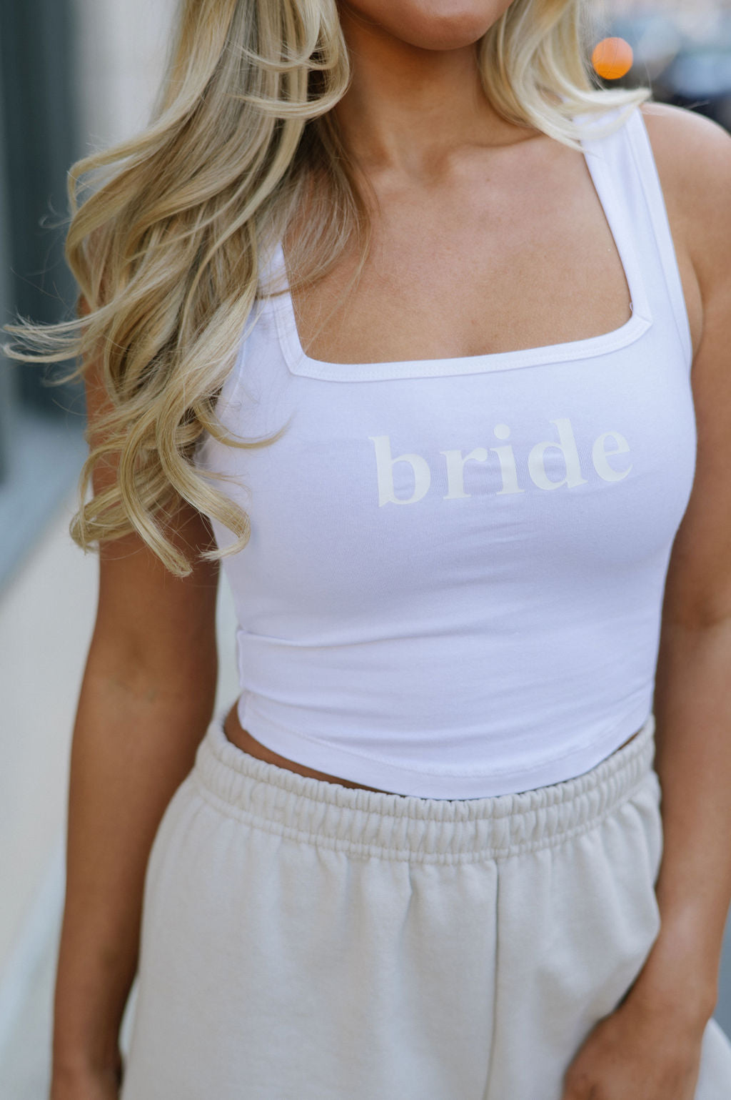 "Bride" Tank-White