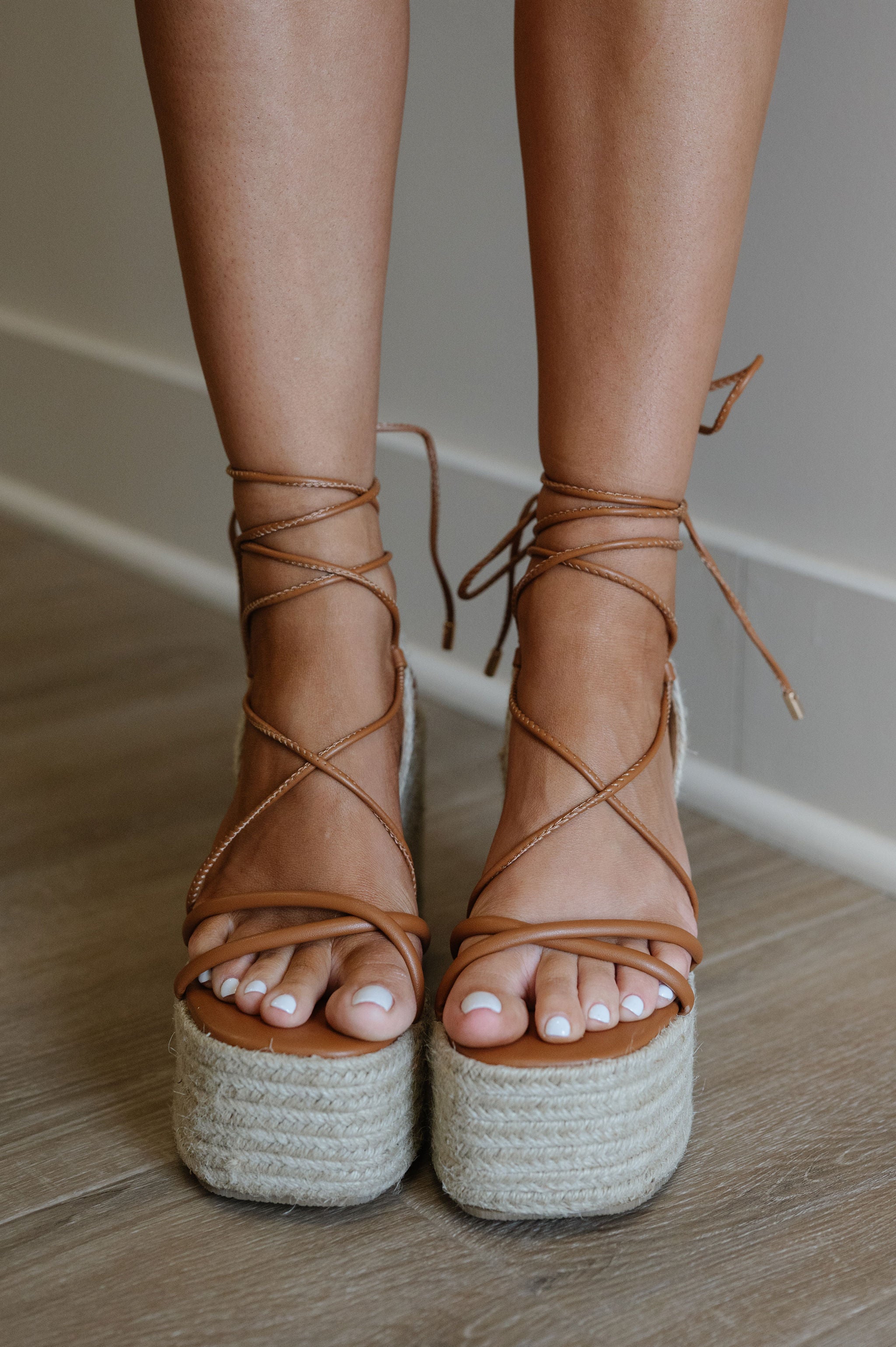 Miya Wrap Up Espadrille-Tan