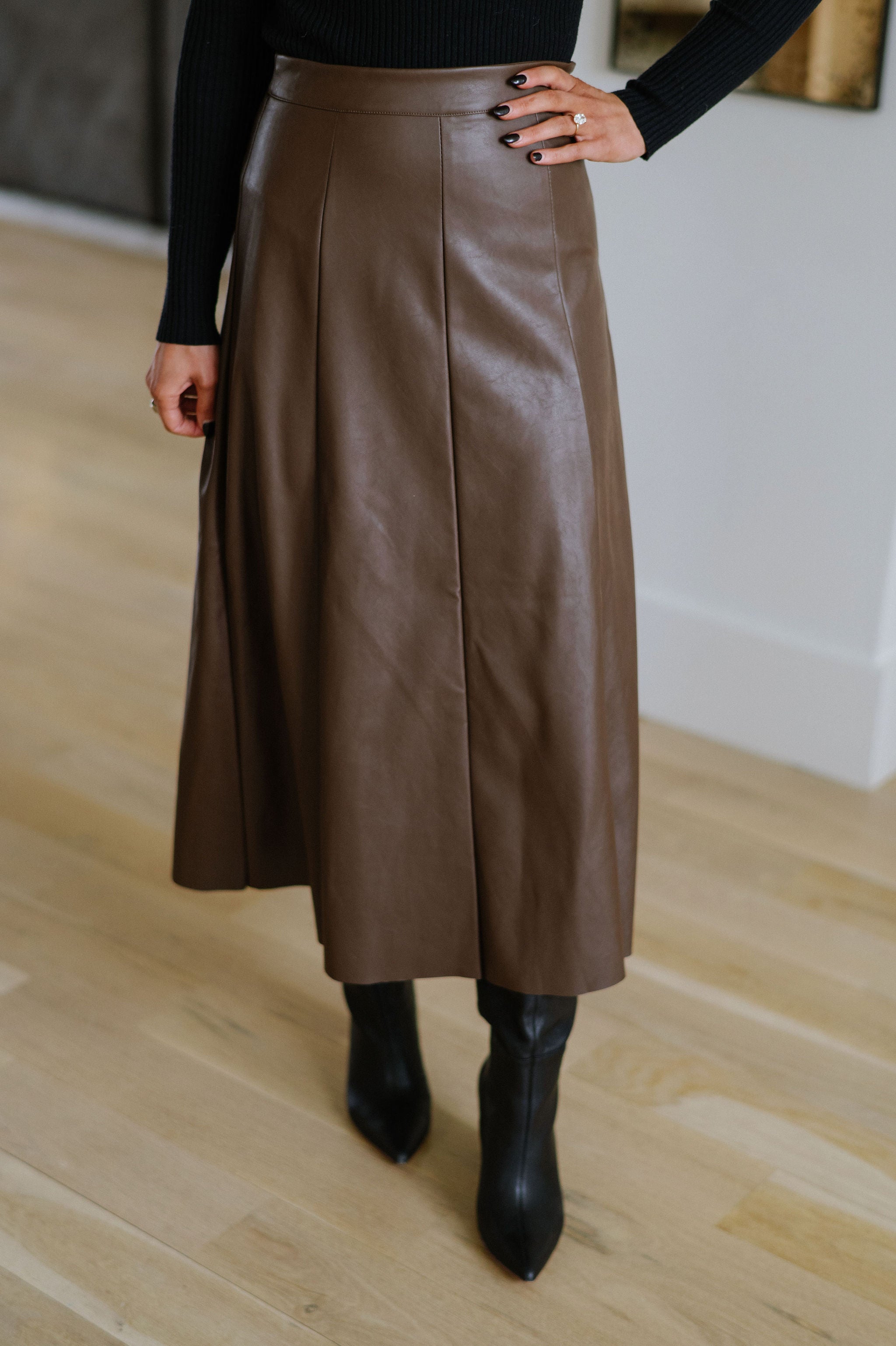 Barker Maxi Skirt-Cocoa