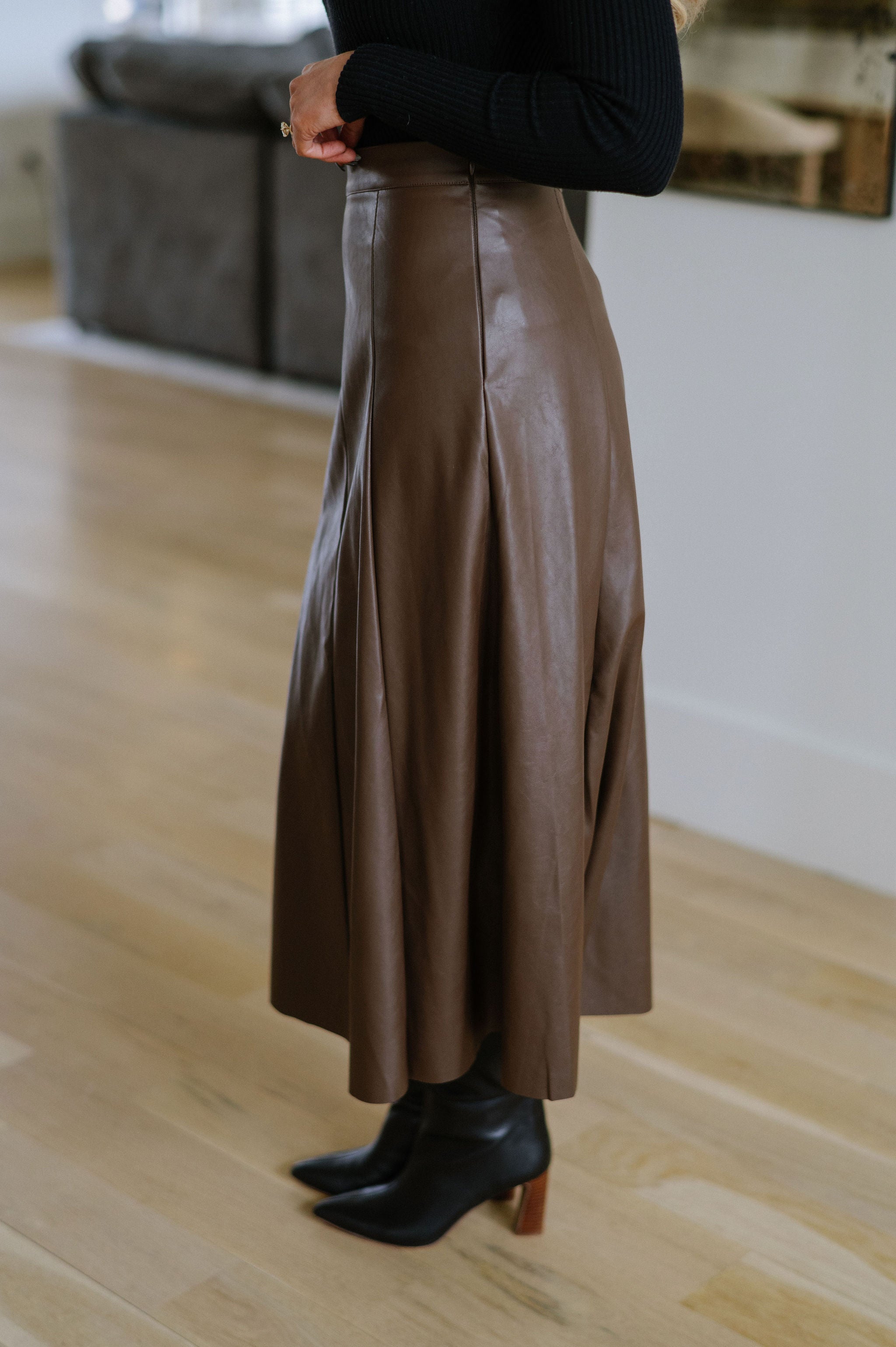 Barker Maxi Skirt-Cocoa