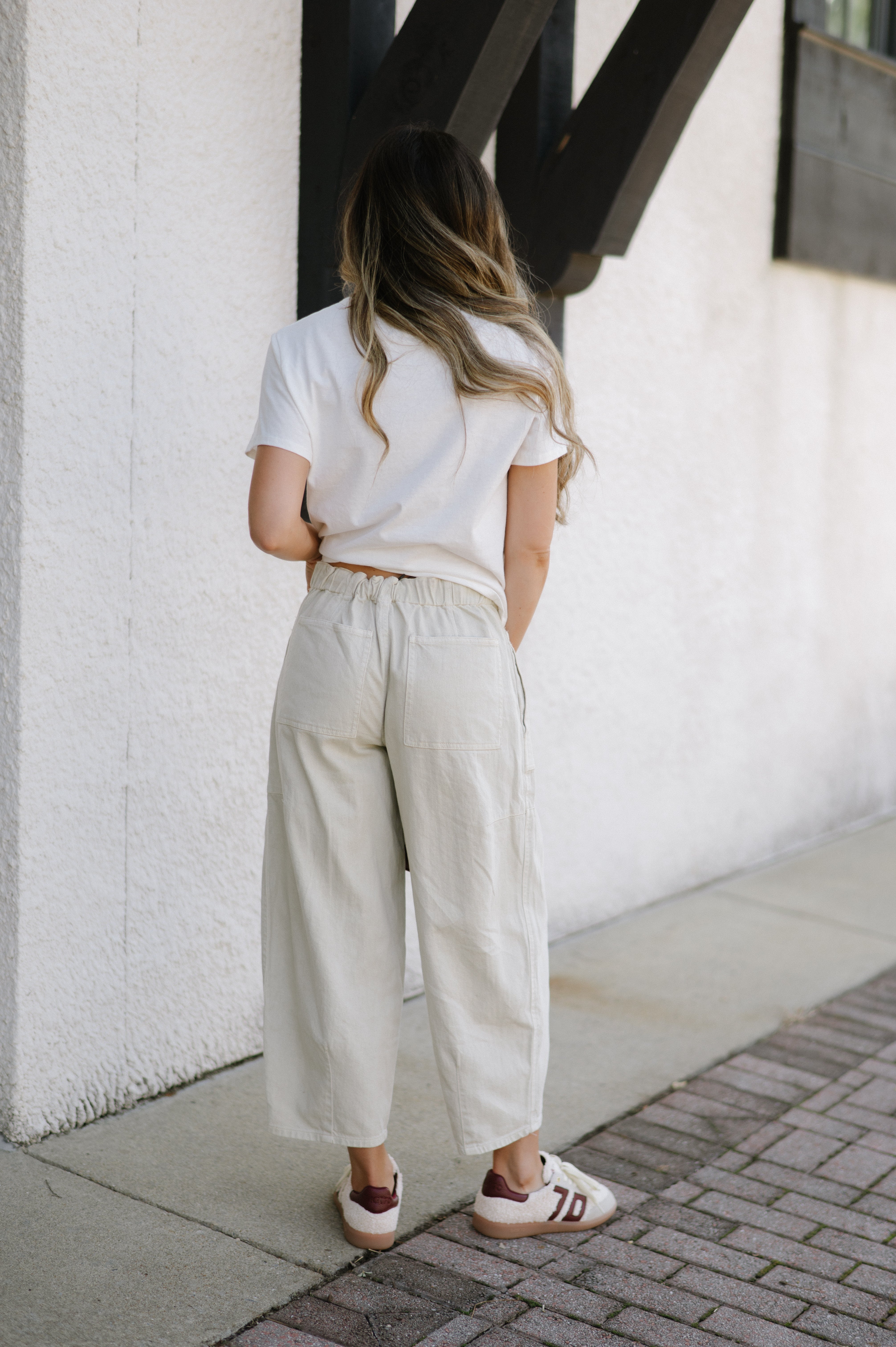 Patch Pocket Pants-Oat