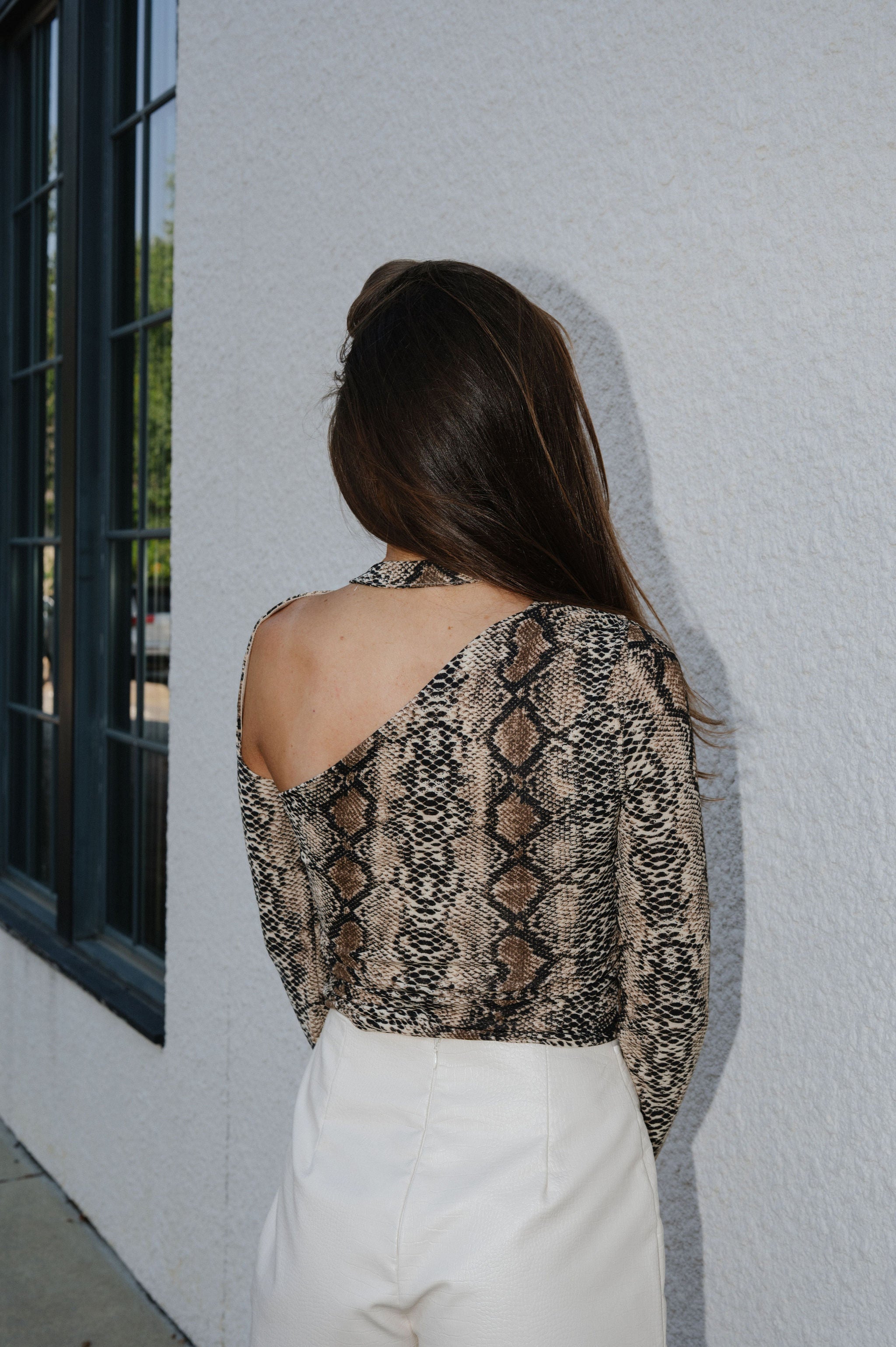 Jenny Cut Out Top- Snake