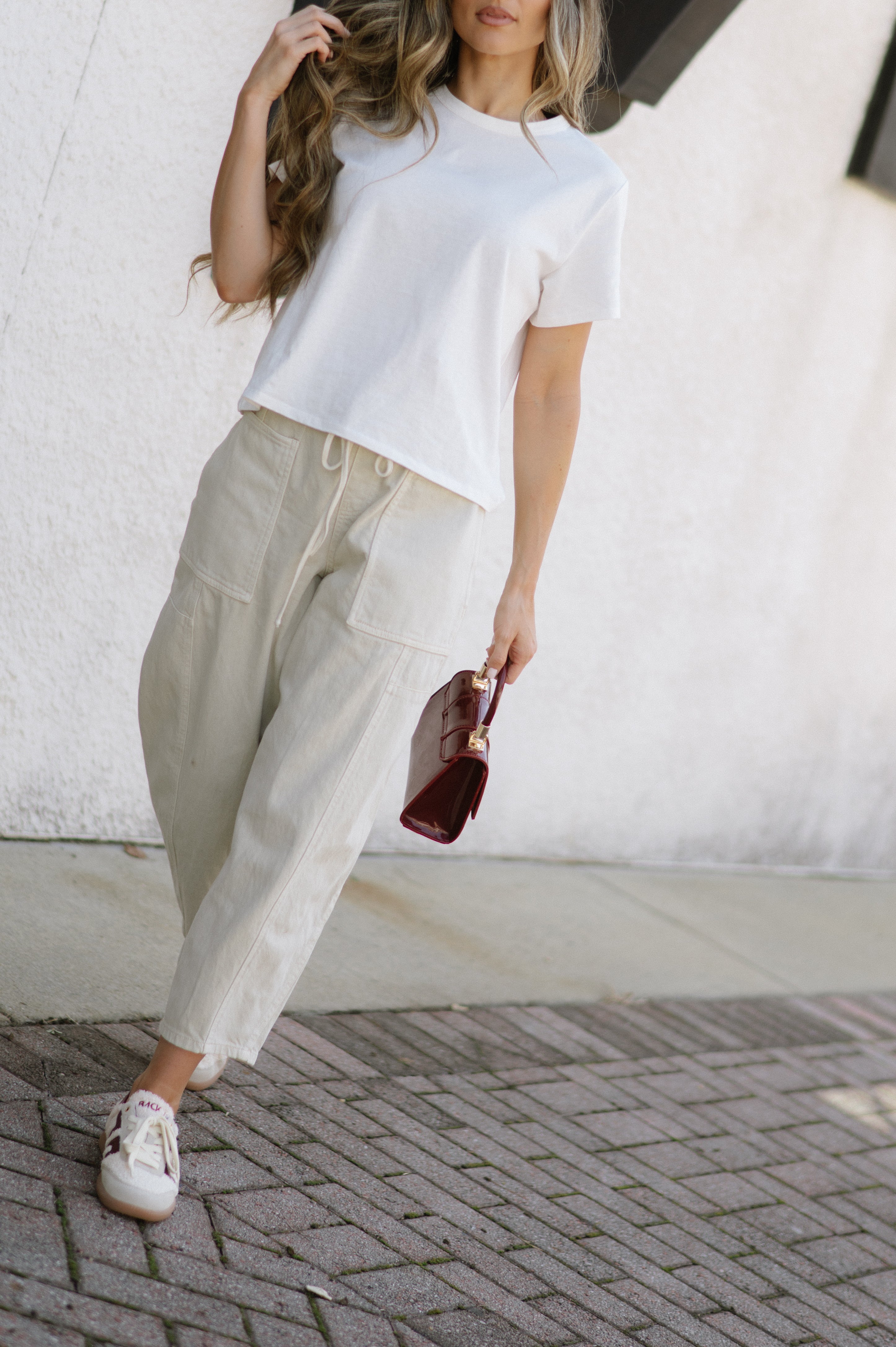 Patch Pocket Pants-Oat