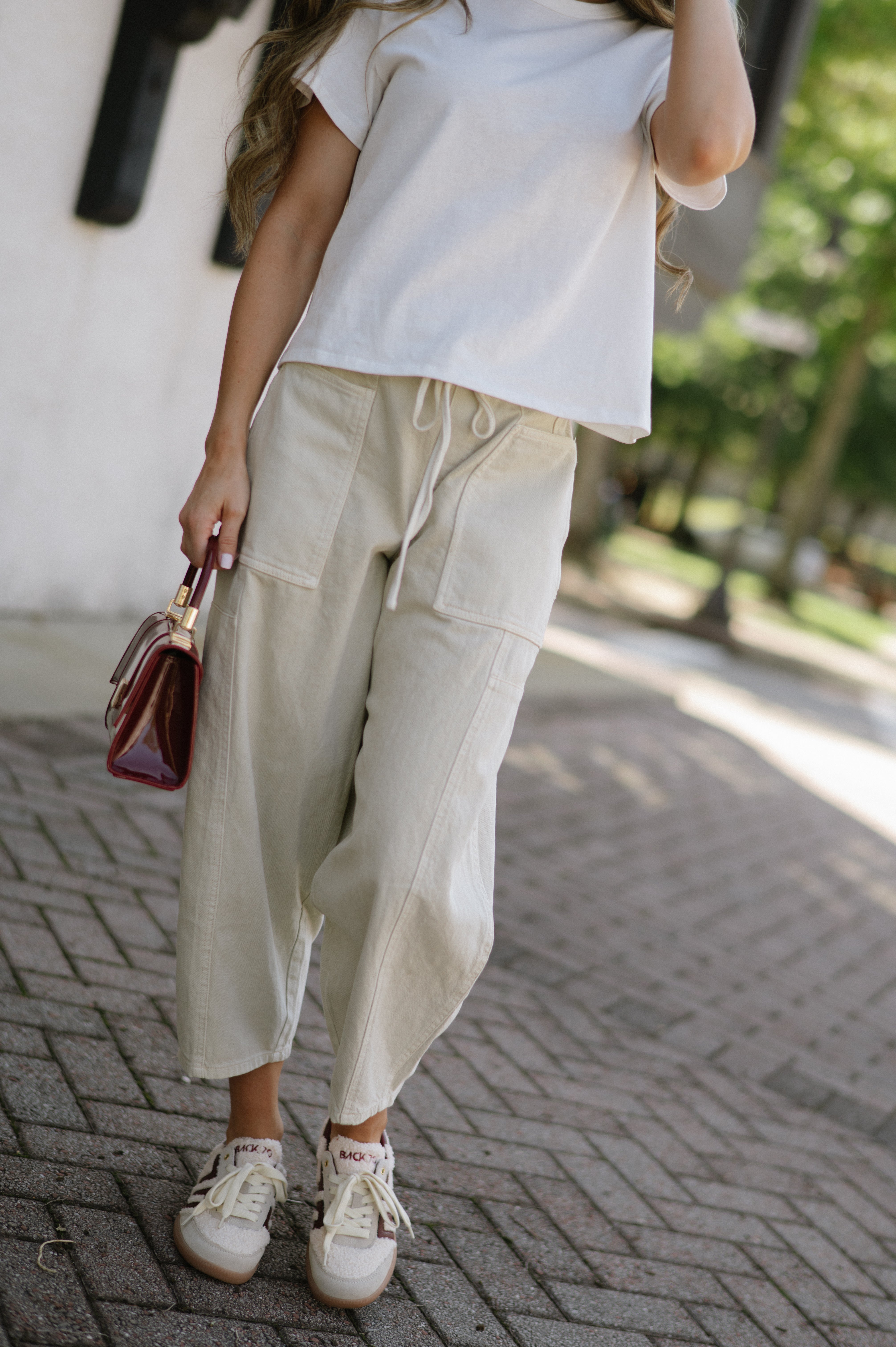 Patch Pocket Pants-Oat