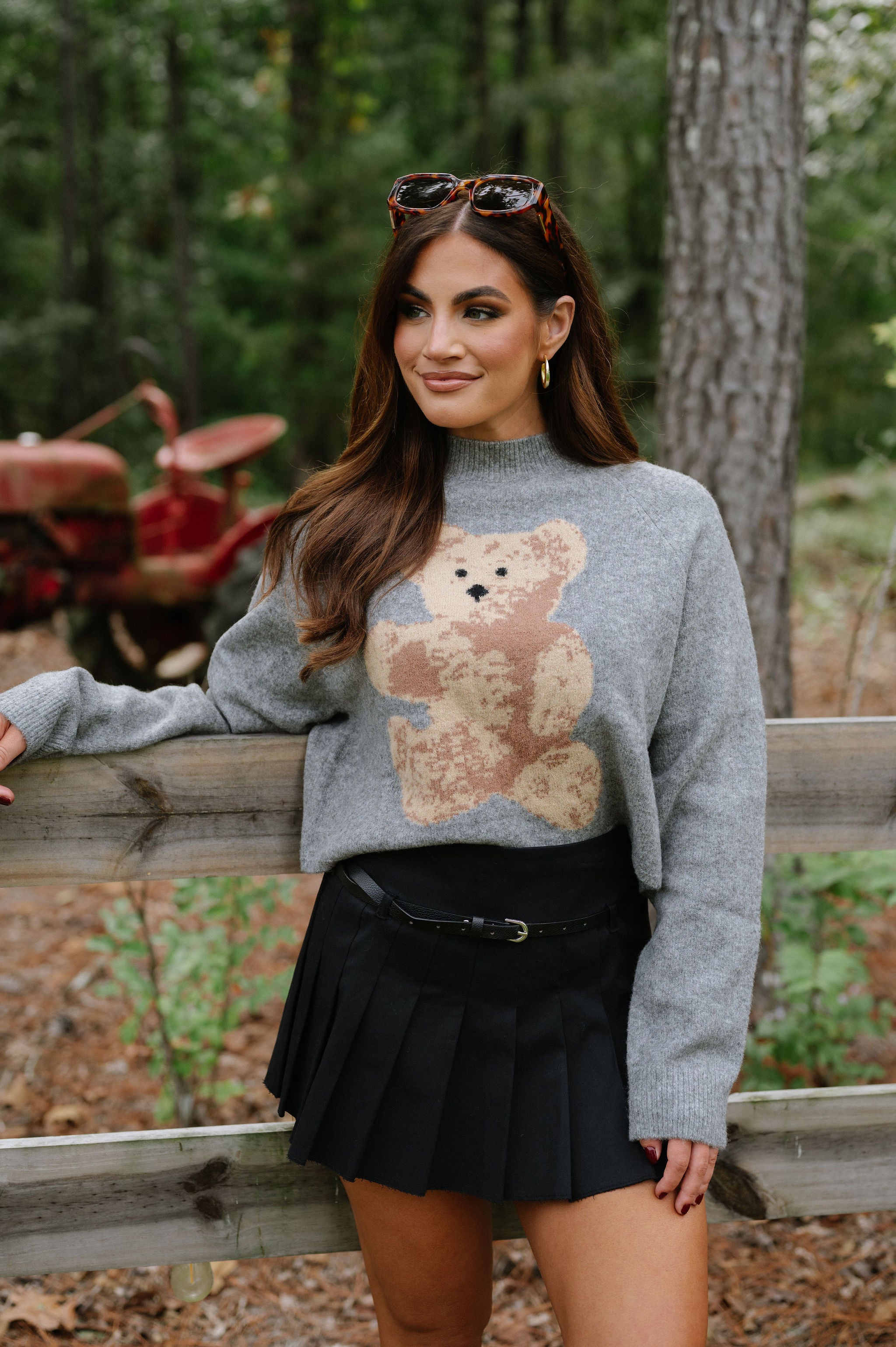 Tony Bear Sweater-Grey