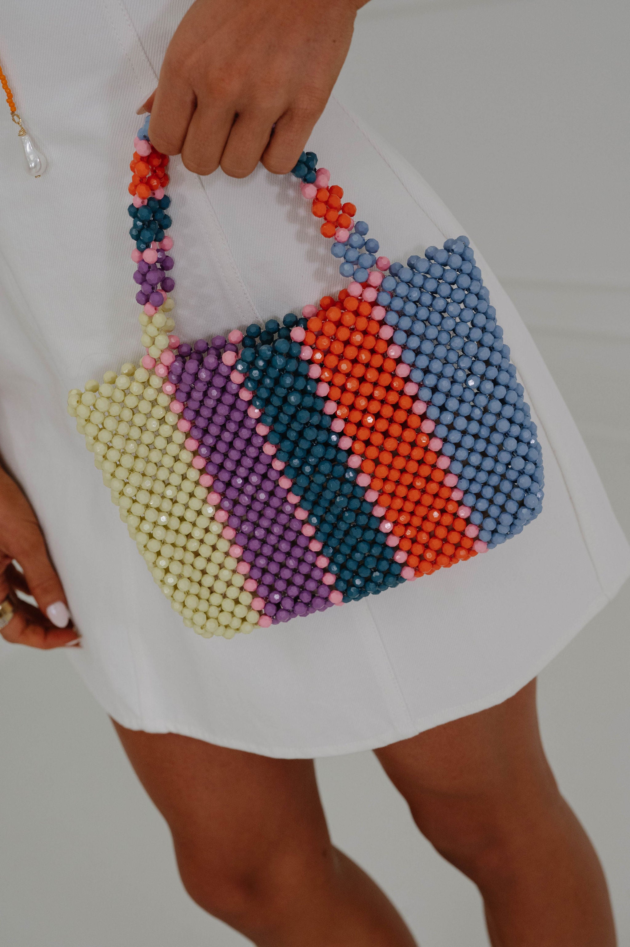 Cove Rainbow Beaded Bag