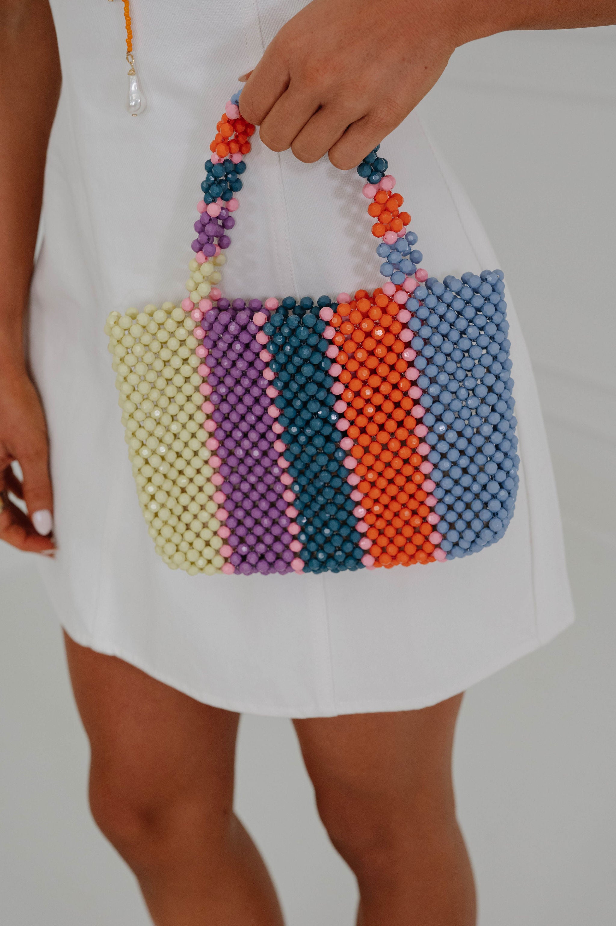 Cove Rainbow Beaded Bag