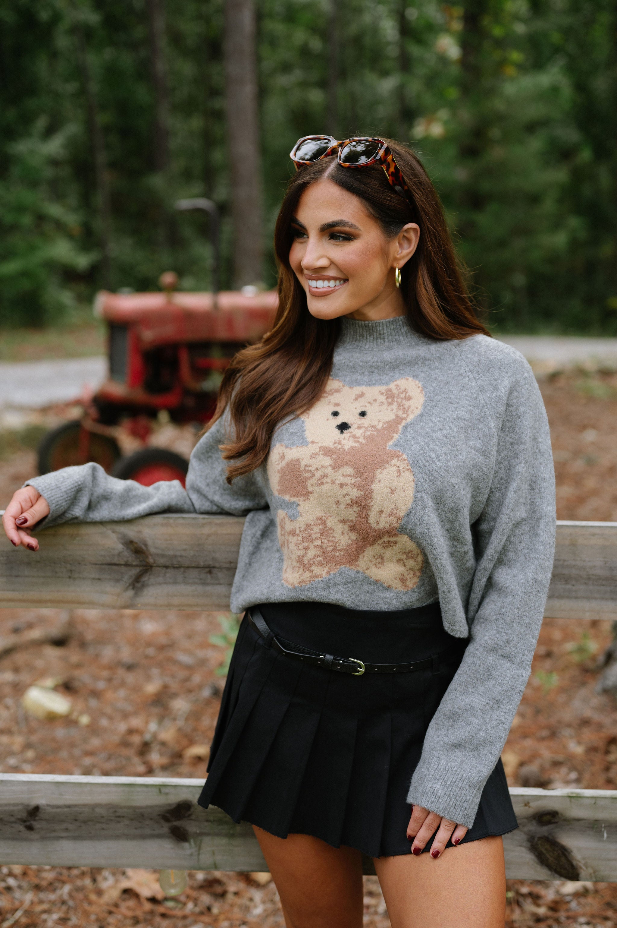 Tony Bear Sweater-Grey