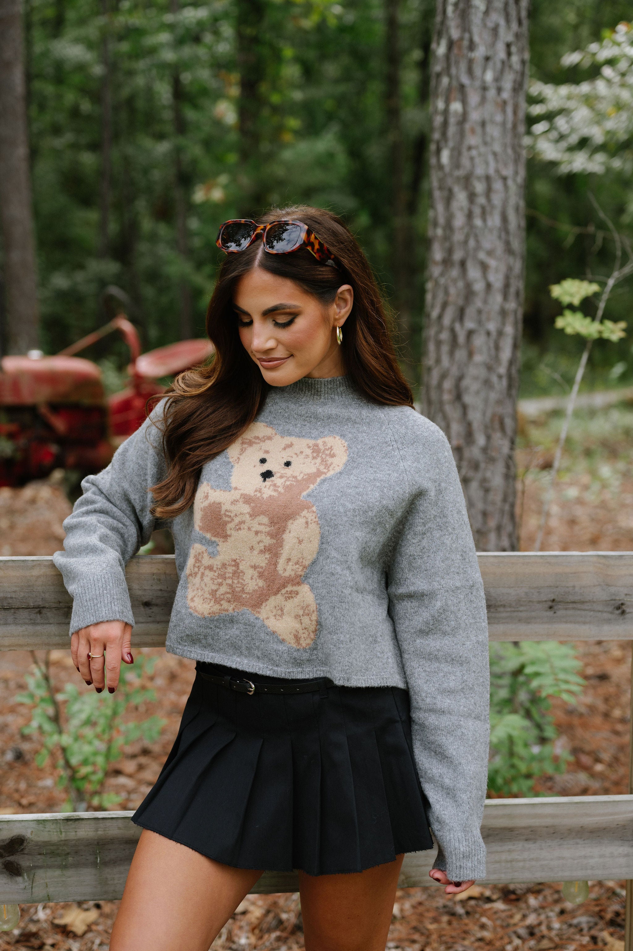 Tony Bear Sweater-Grey