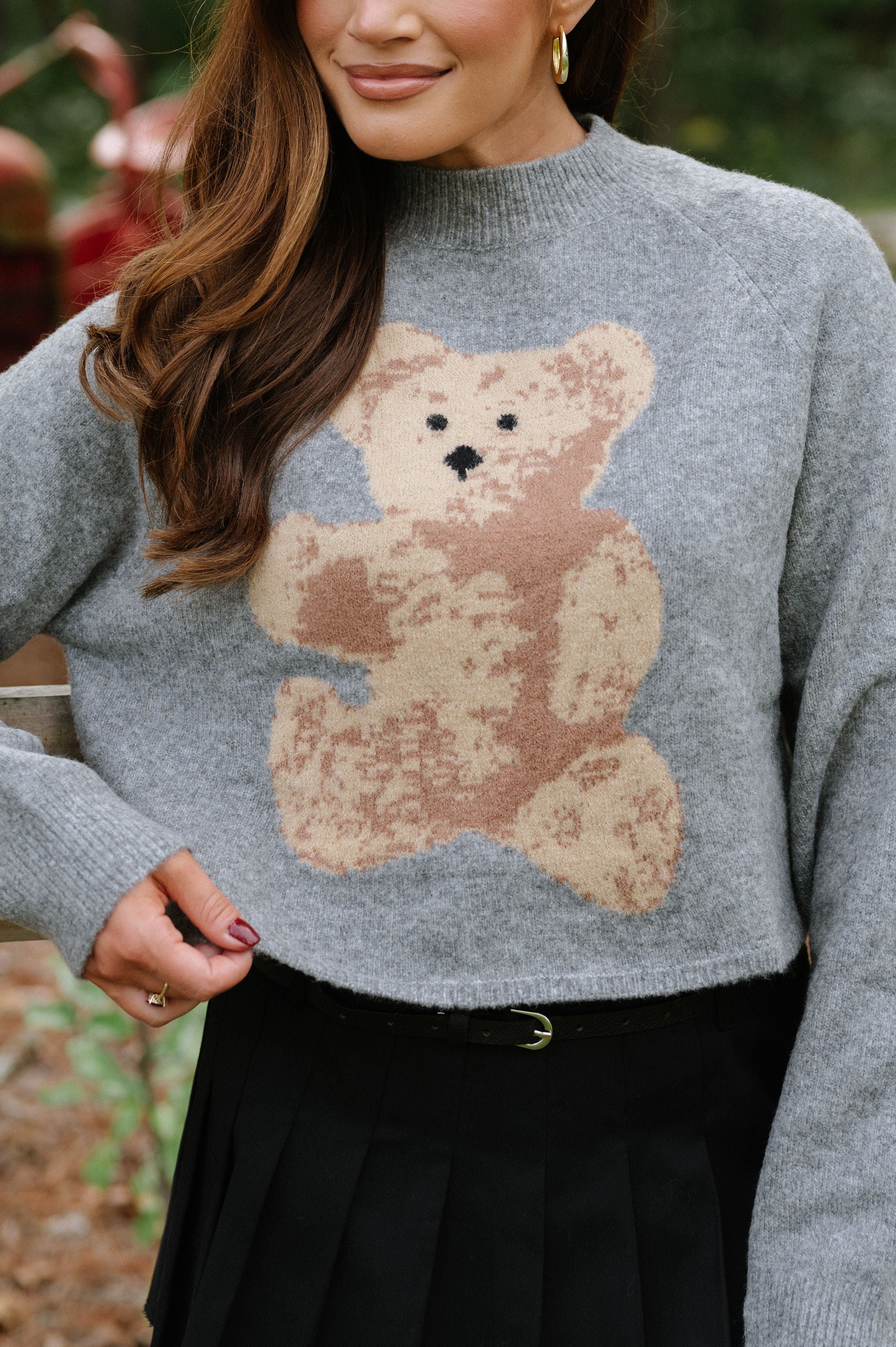 Tony Bear Sweater-Grey