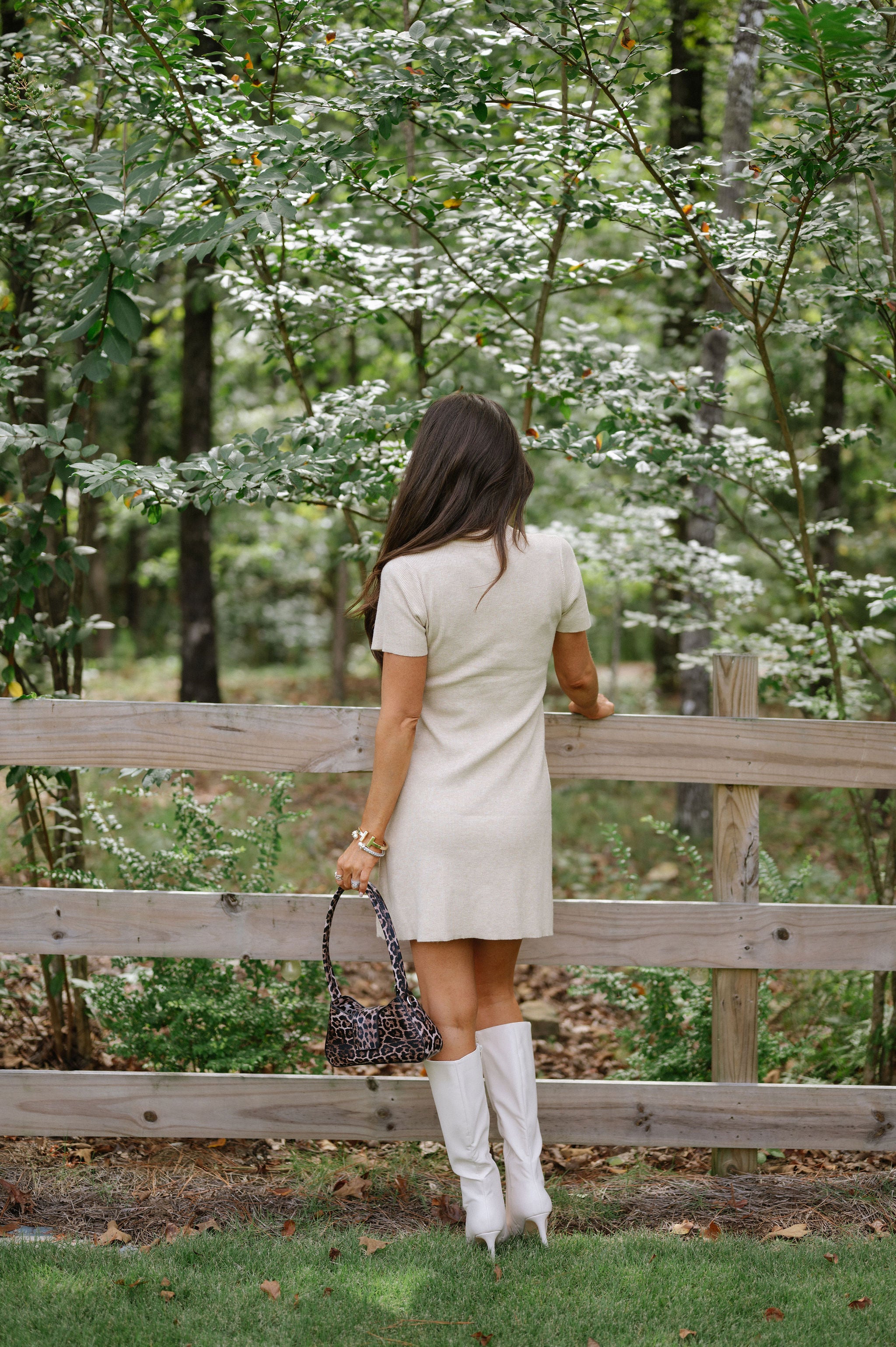 Nori Sweater Dress-Beige