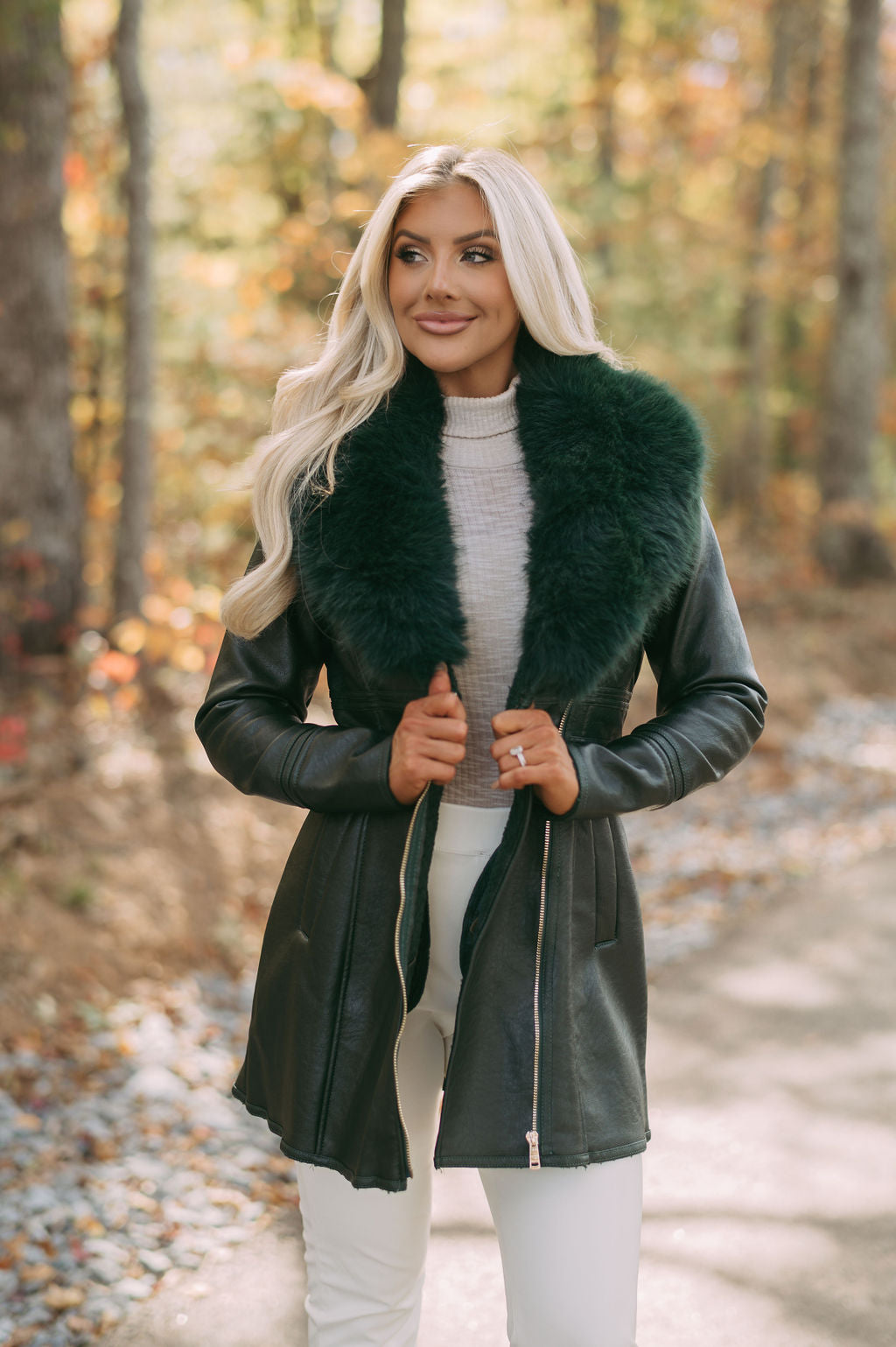 Faux fur on sale coat black friday