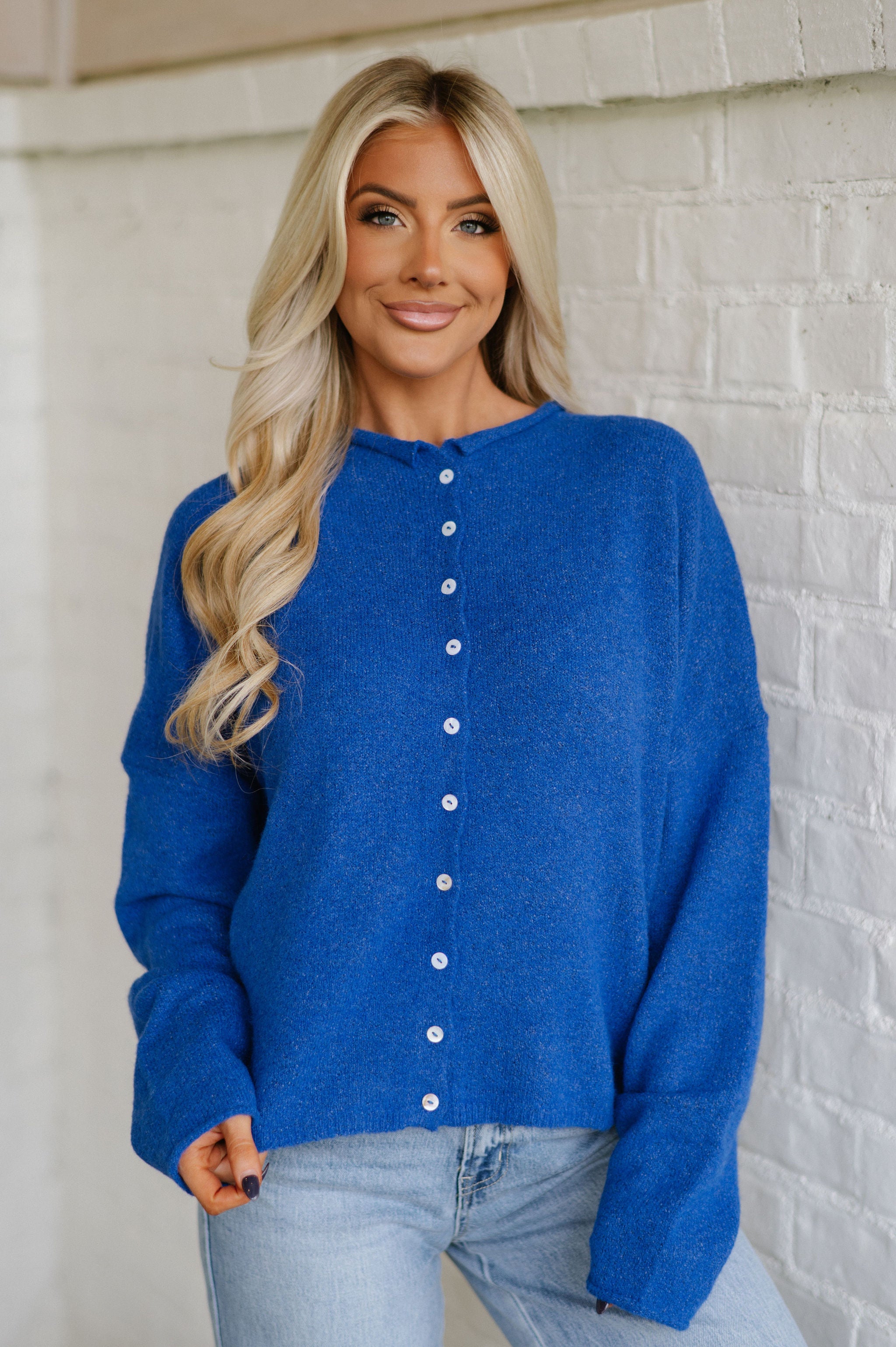 Victoria Cardigan- Blue