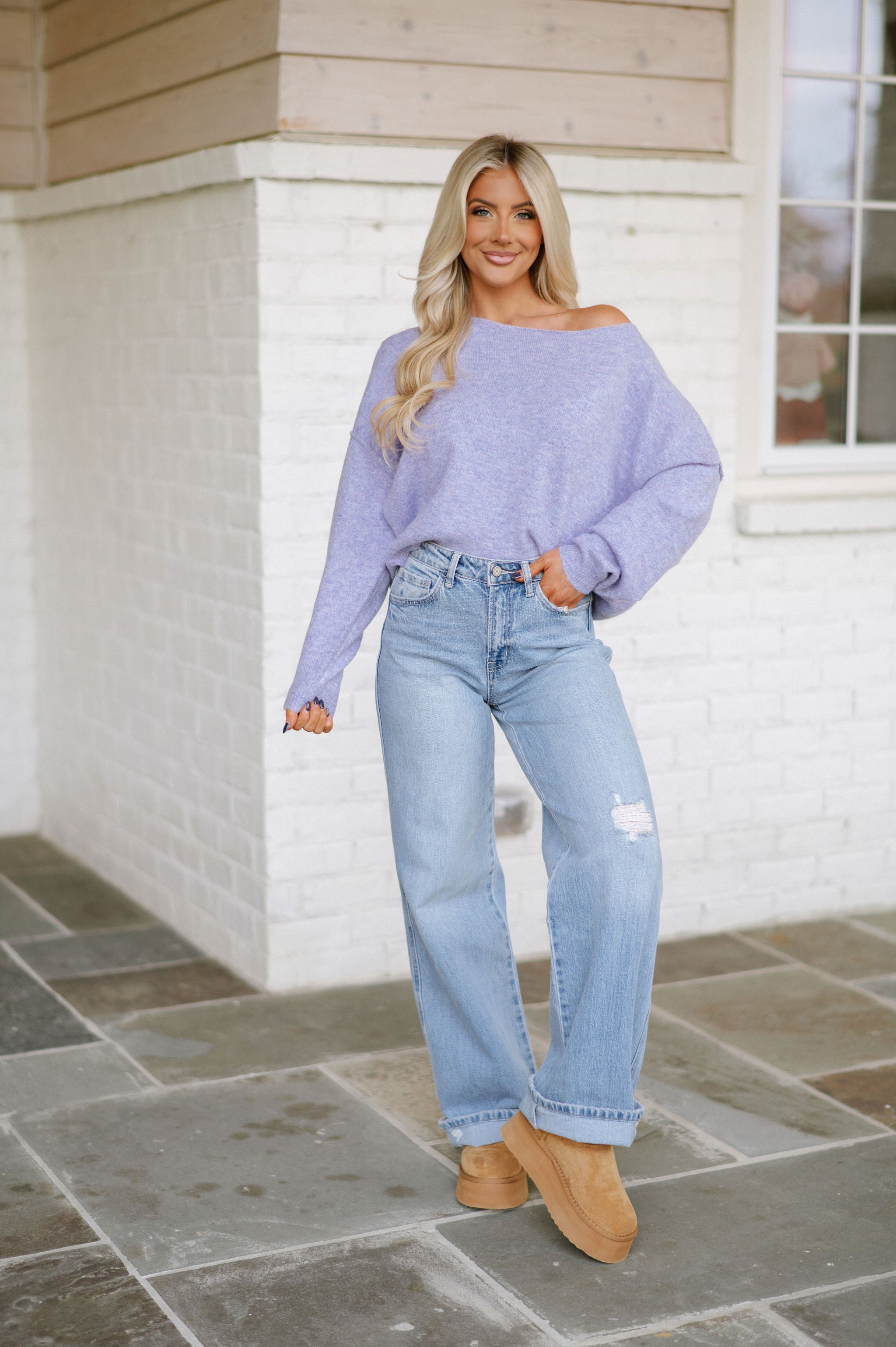 Barkley Sweater-Lilac