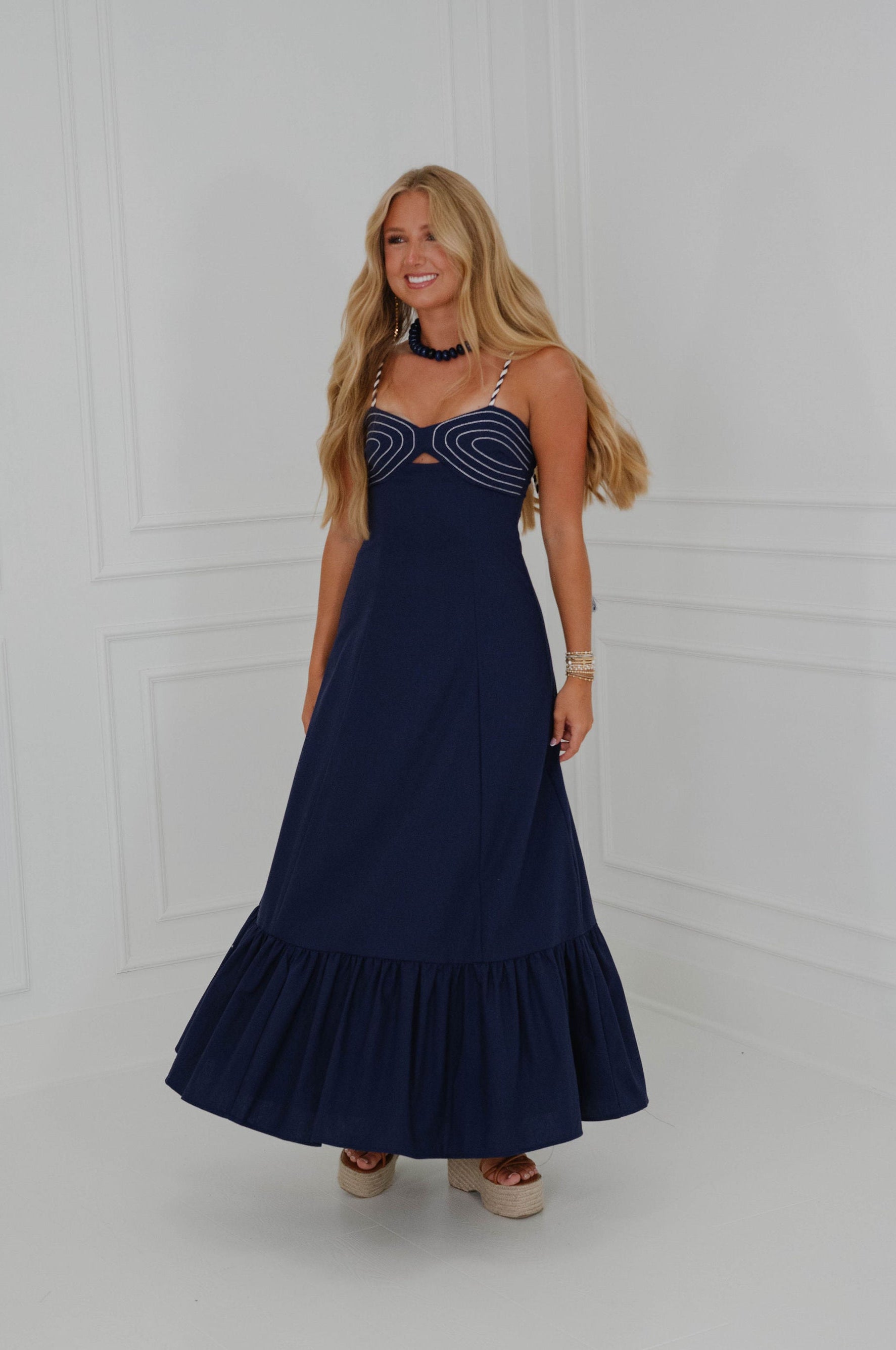 Kodi Maxi Dress-Navy