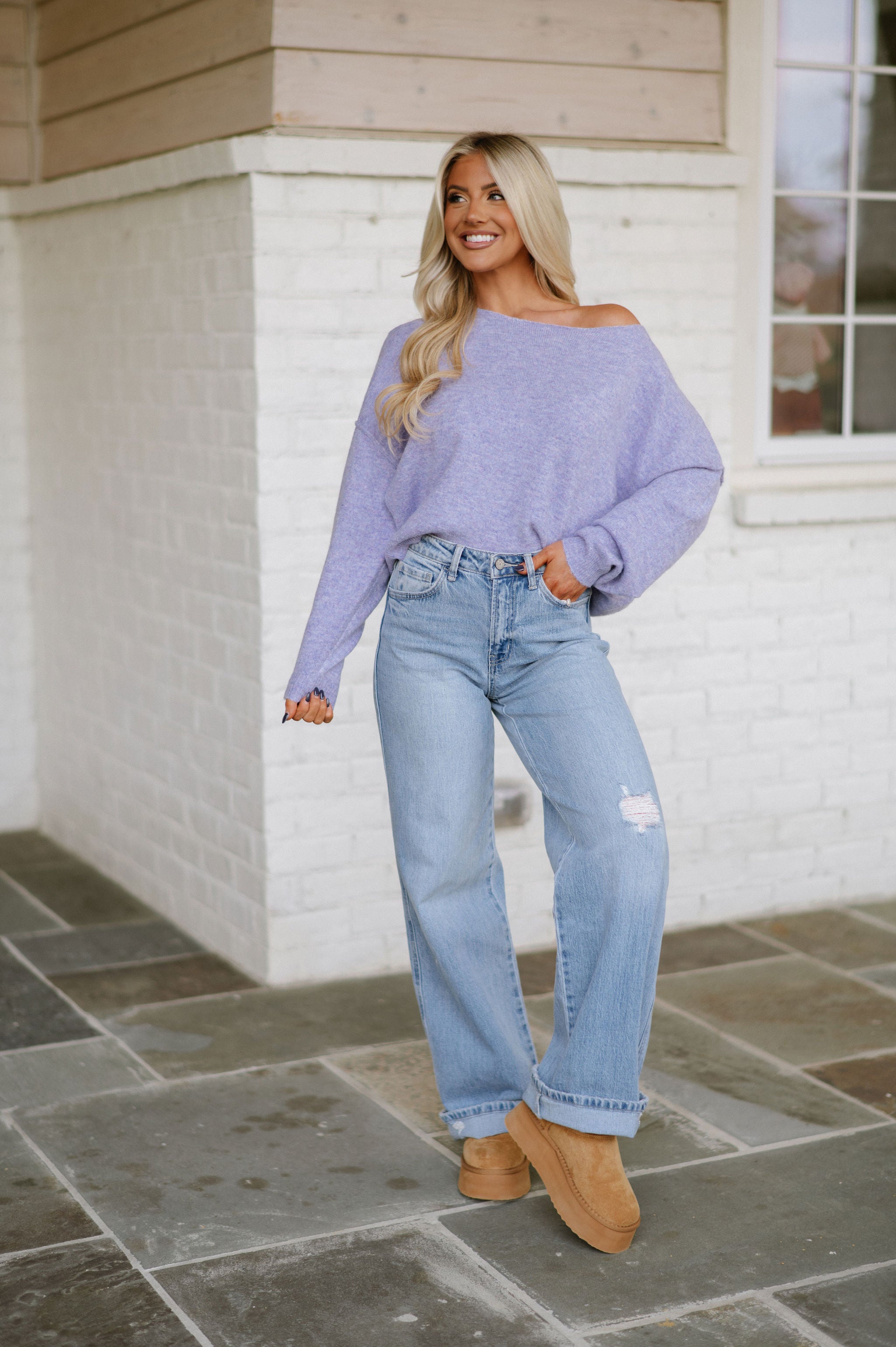 Barkley Sweater-Lilac