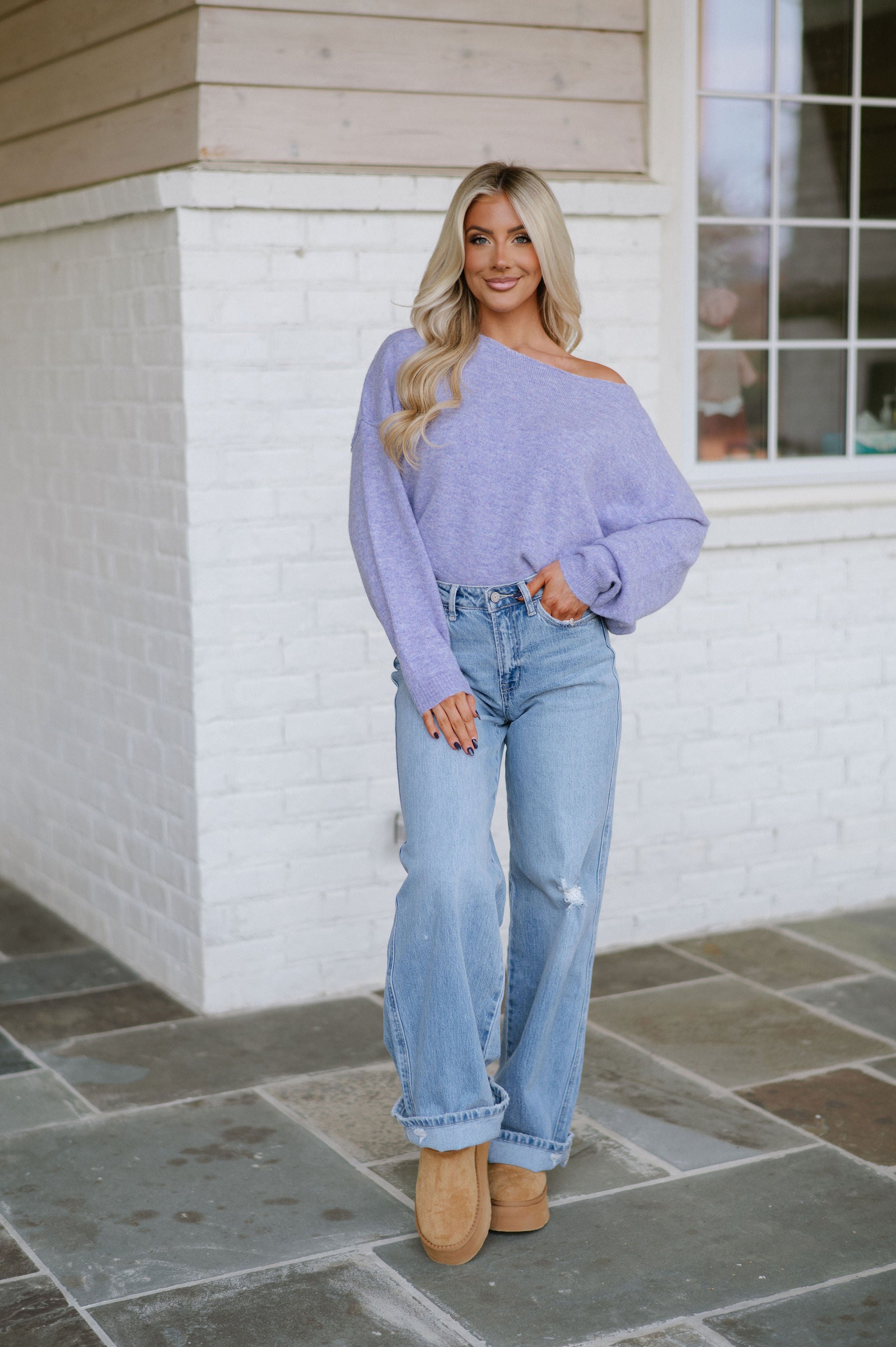 Barkley Sweater-Lilac