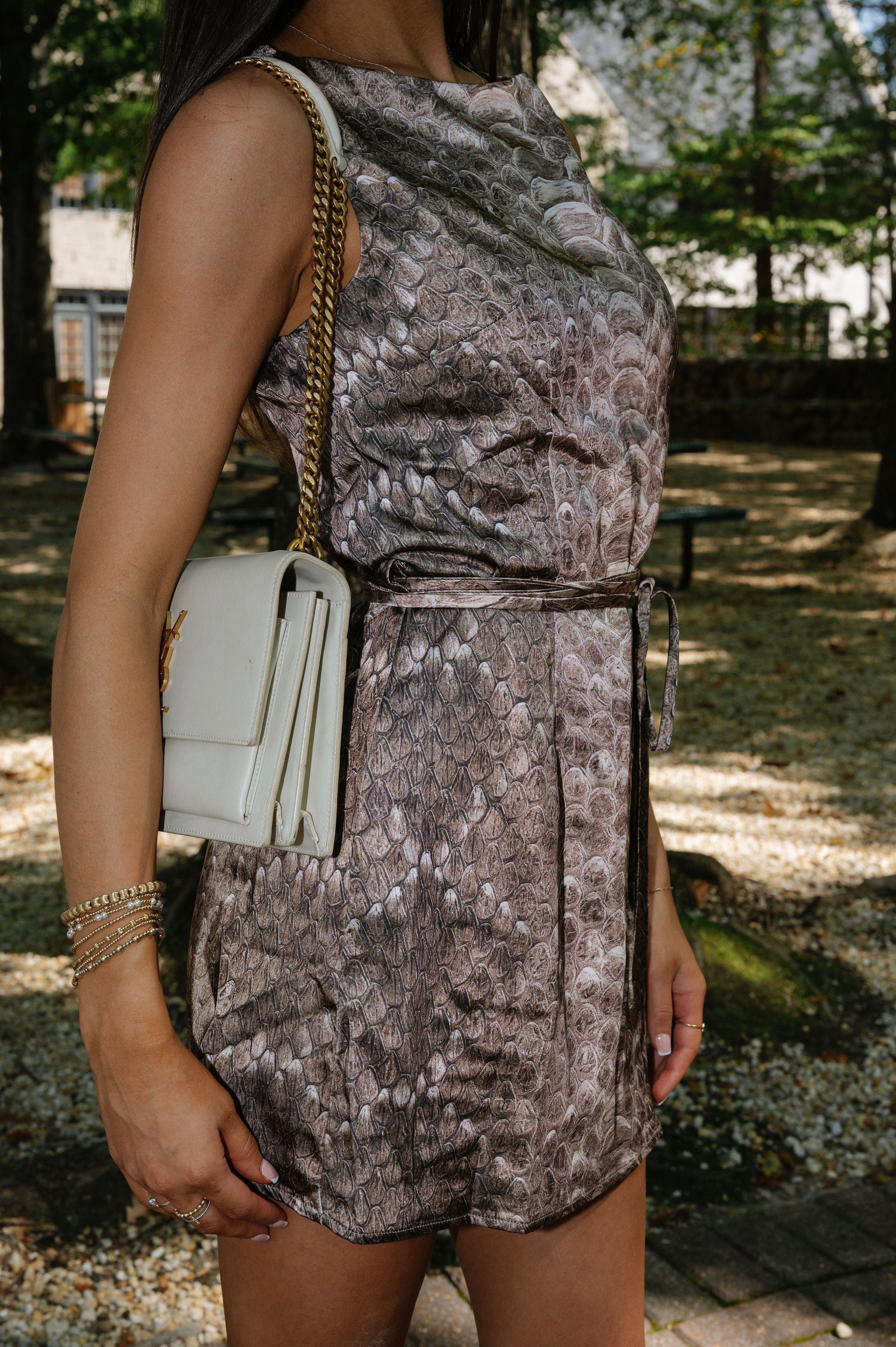 Gordon Dress-Brown Snake