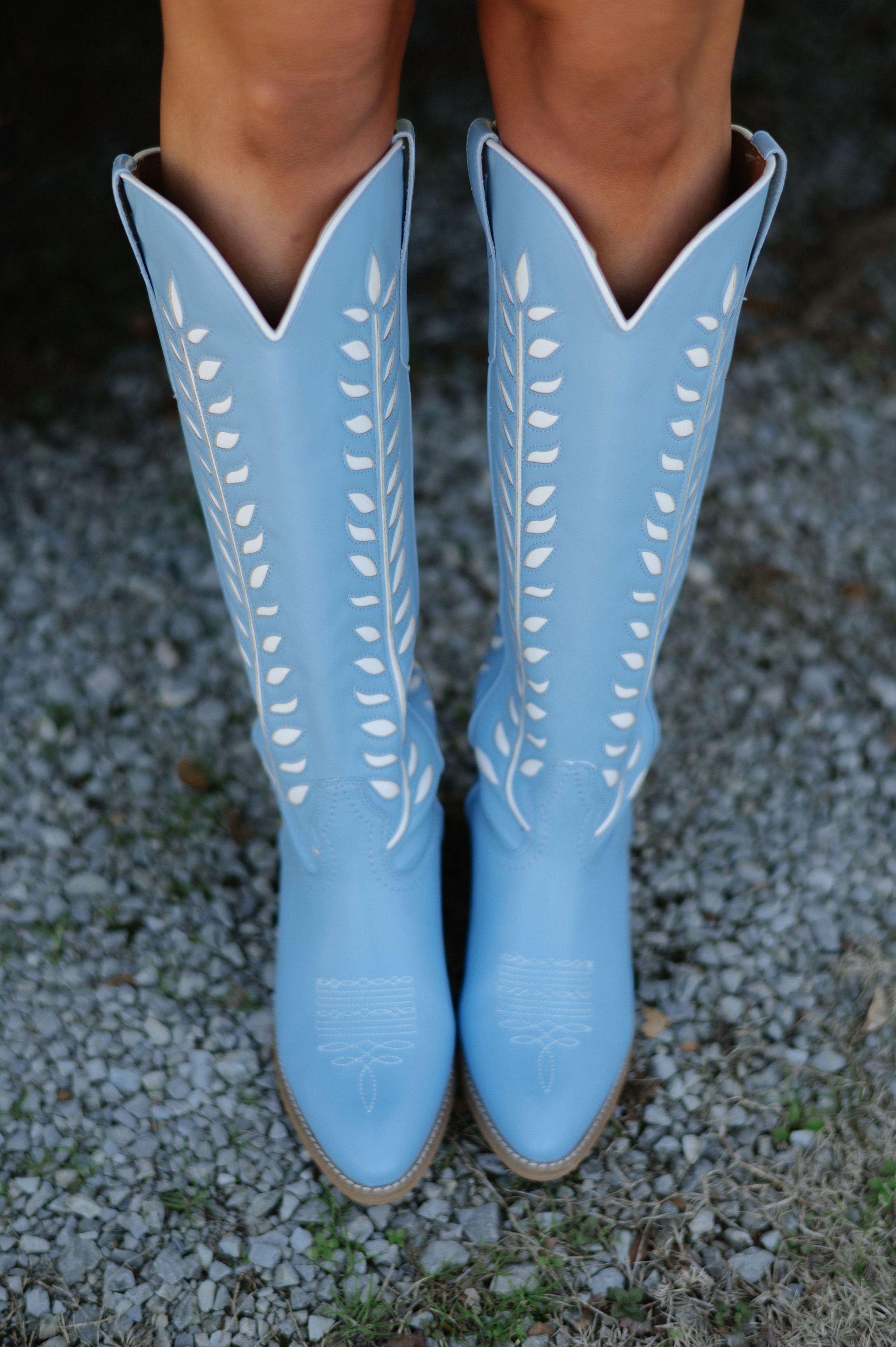 Glenda Western Boots-Blue