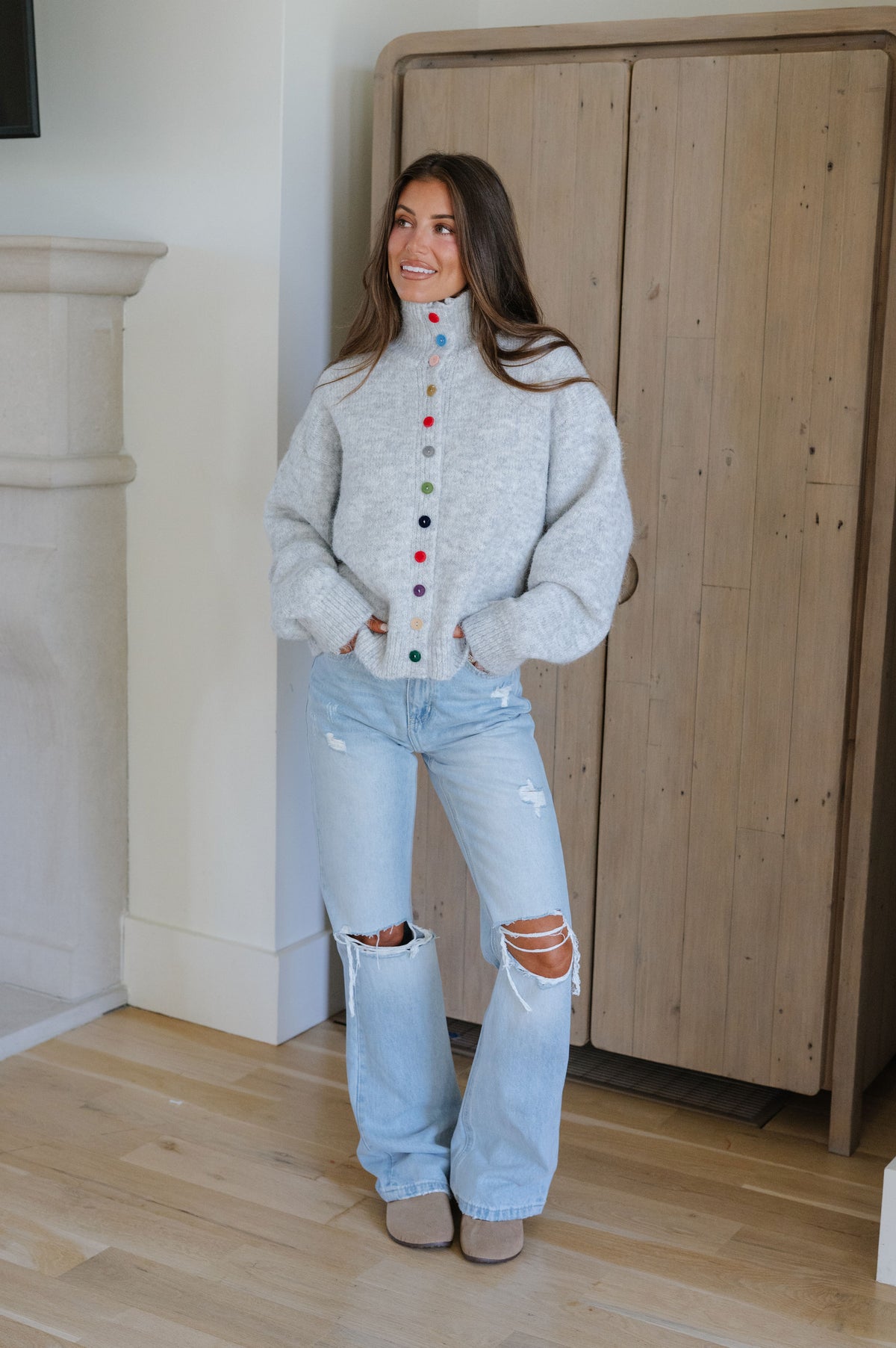 Wilma Straight Leg Jeans-Light Wash