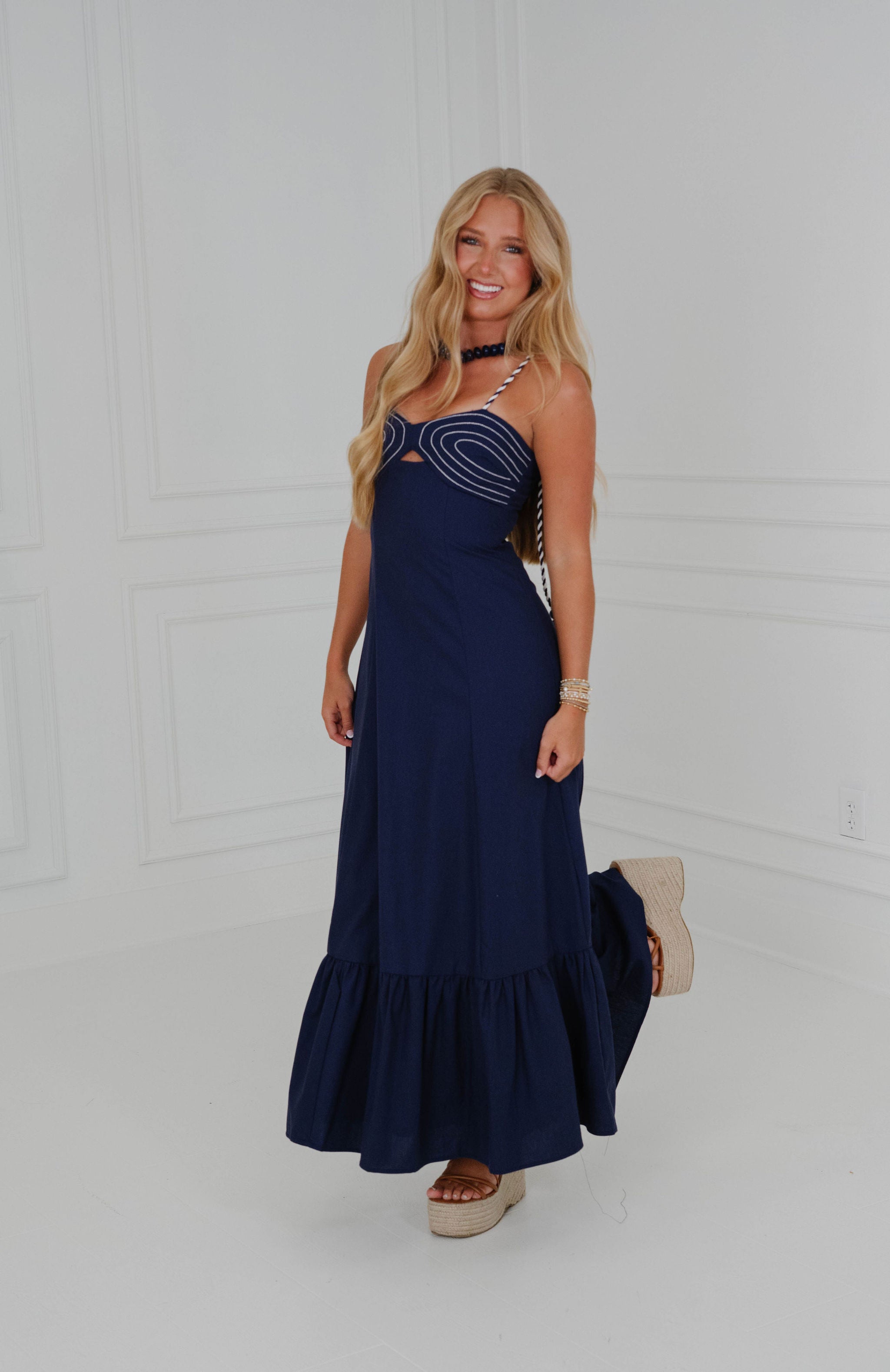 Kodi Maxi Dress-Navy