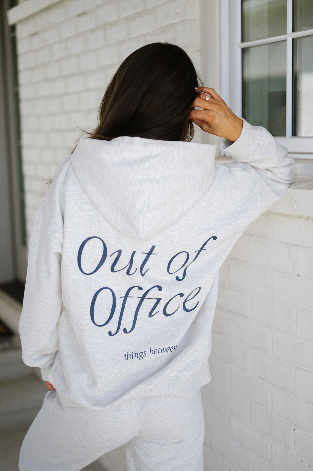 Out Of Office Hoodie Set- Heather Oat