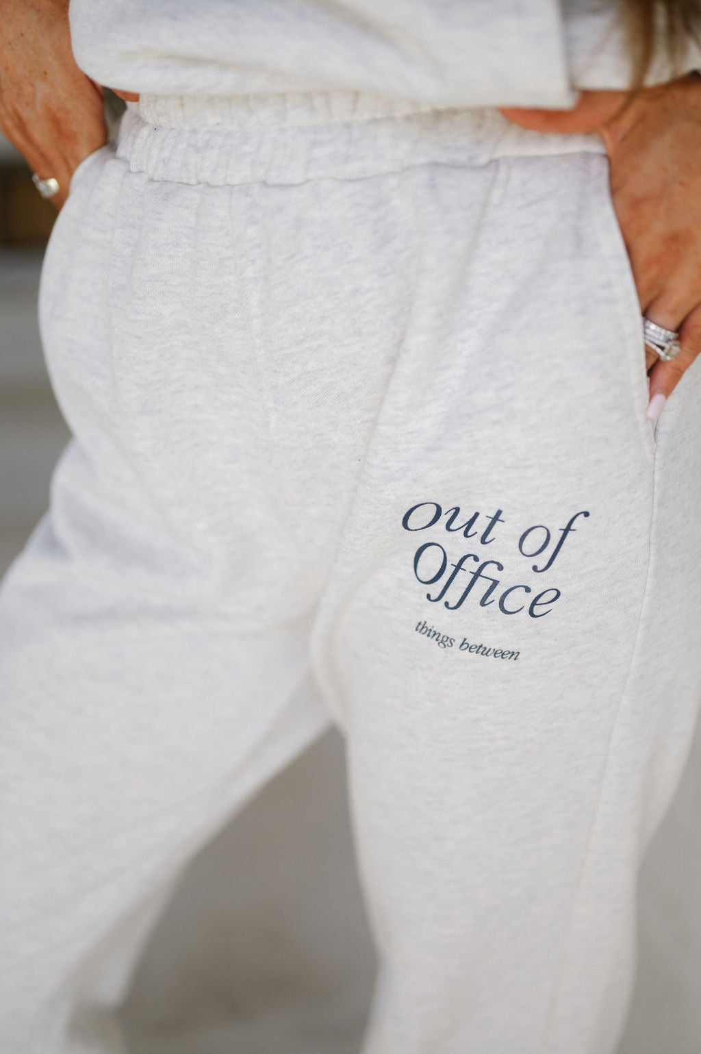 Out Of Office Hoodie Set- Heather Oat