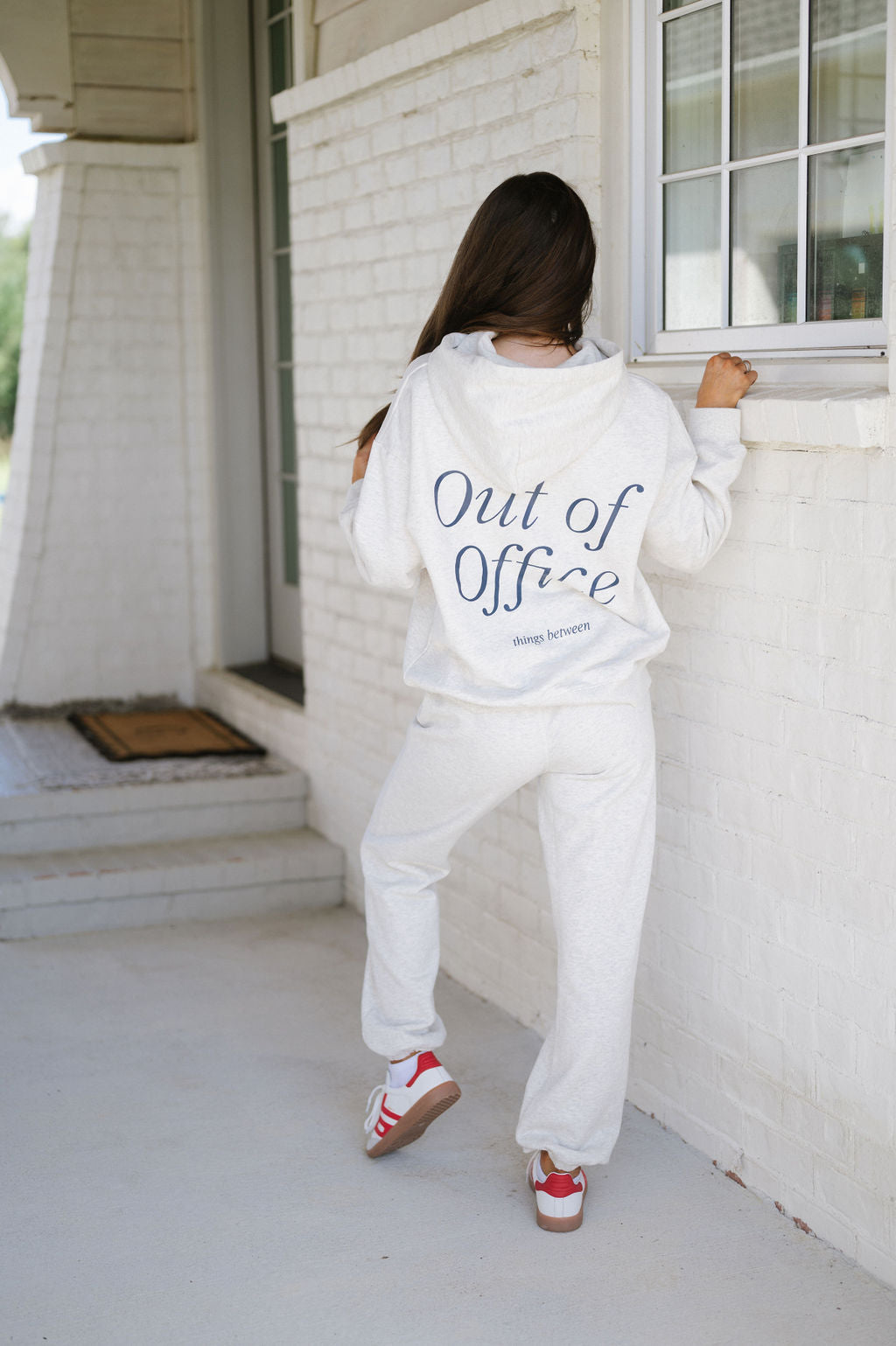 Out Of Office Hoodie Set- Heather Oat