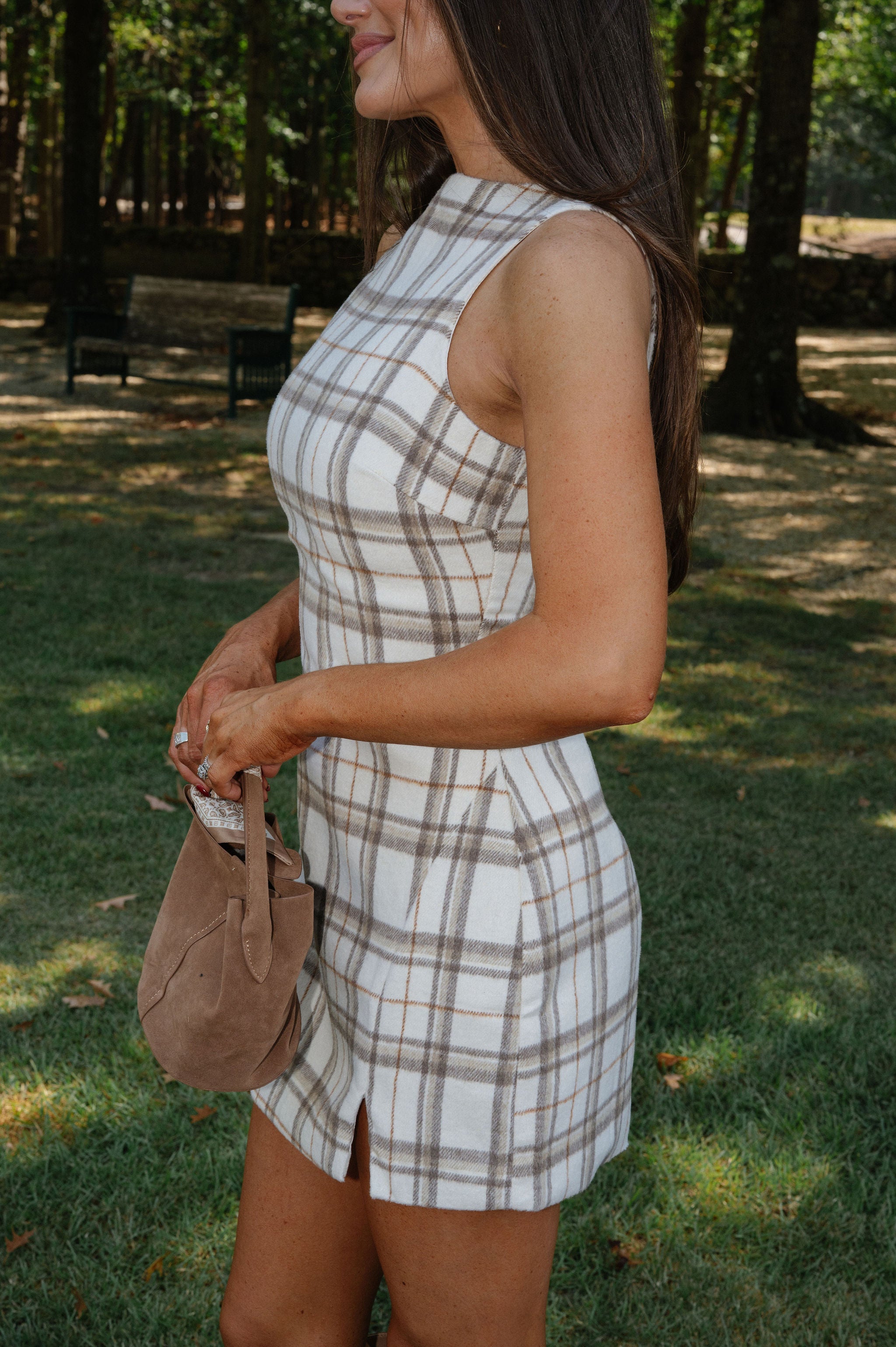 Blair Mini Dress- Brown