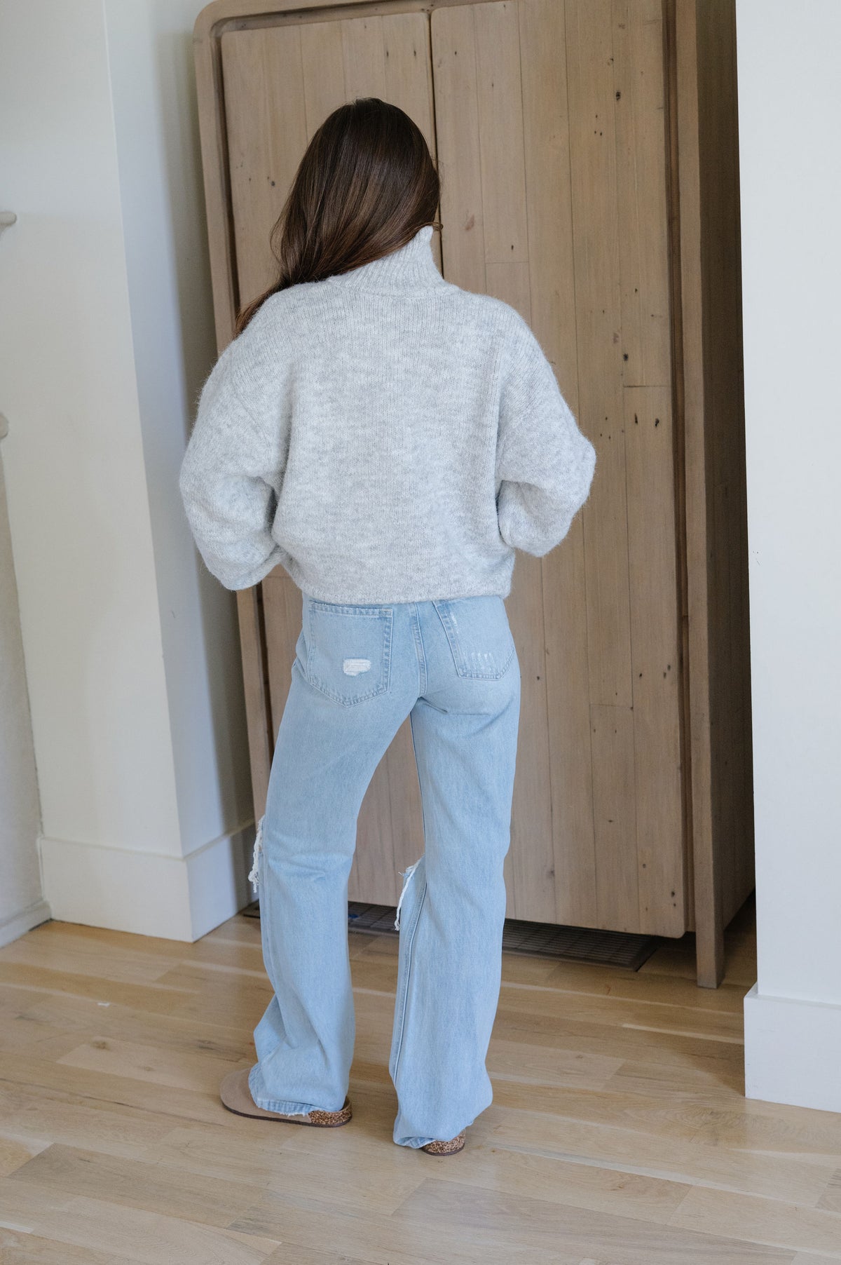 Lacey Cardigan-Light Grey