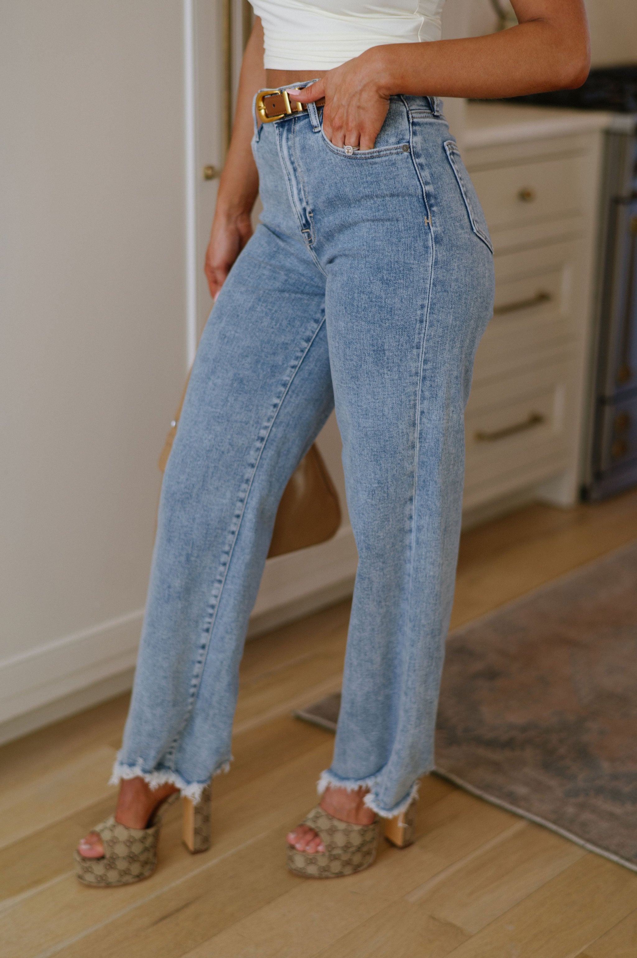 Logan Dad Jeans- Medium Wash