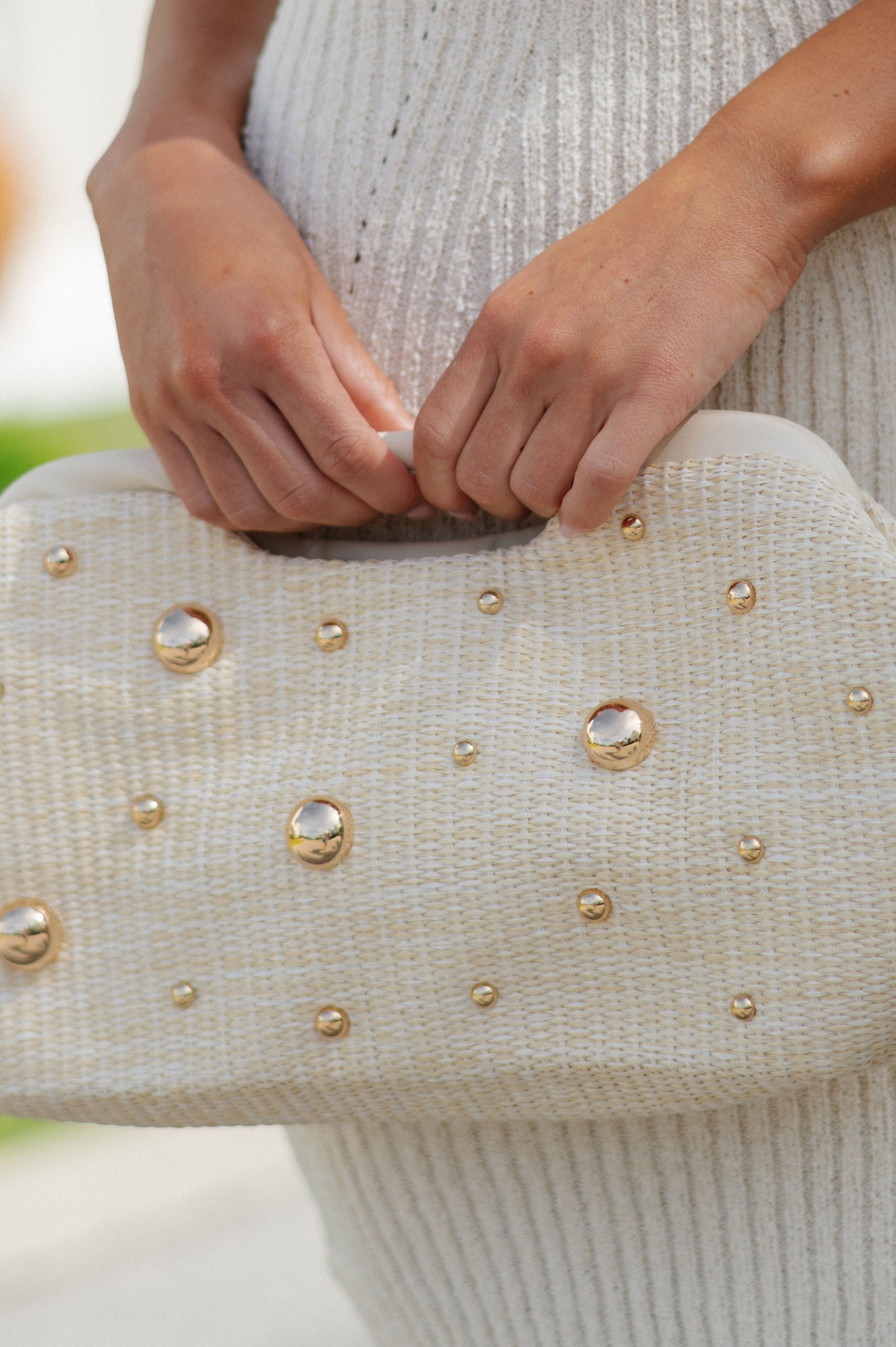 Mallory Pearl Clutch