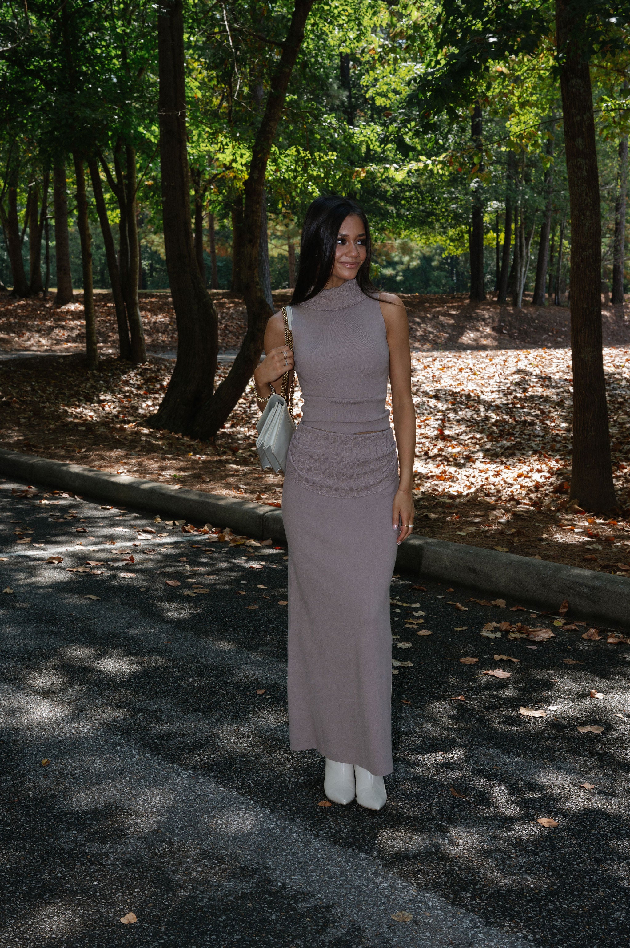 Arden Skirt Set- Taupe