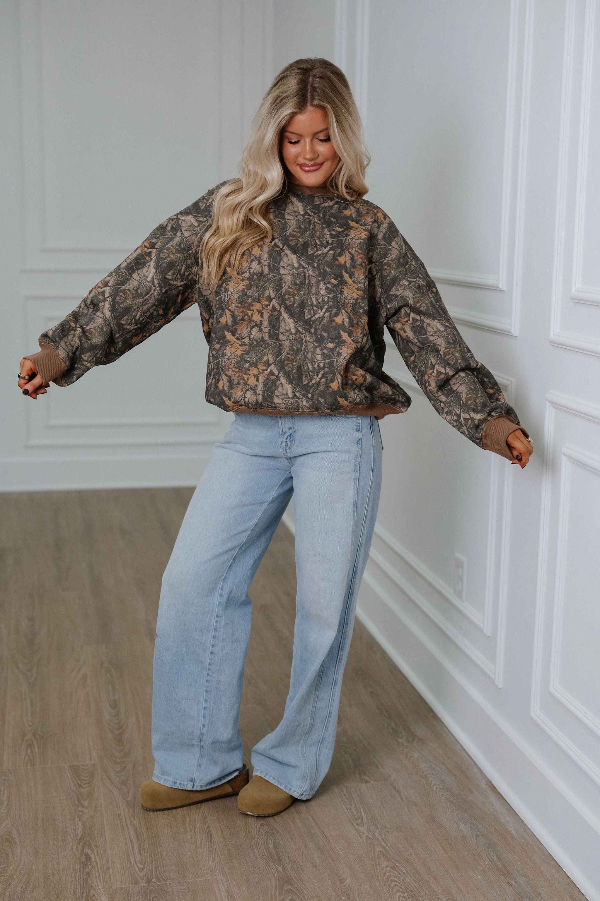 Bayou Fleece Sweatshirt-Camo