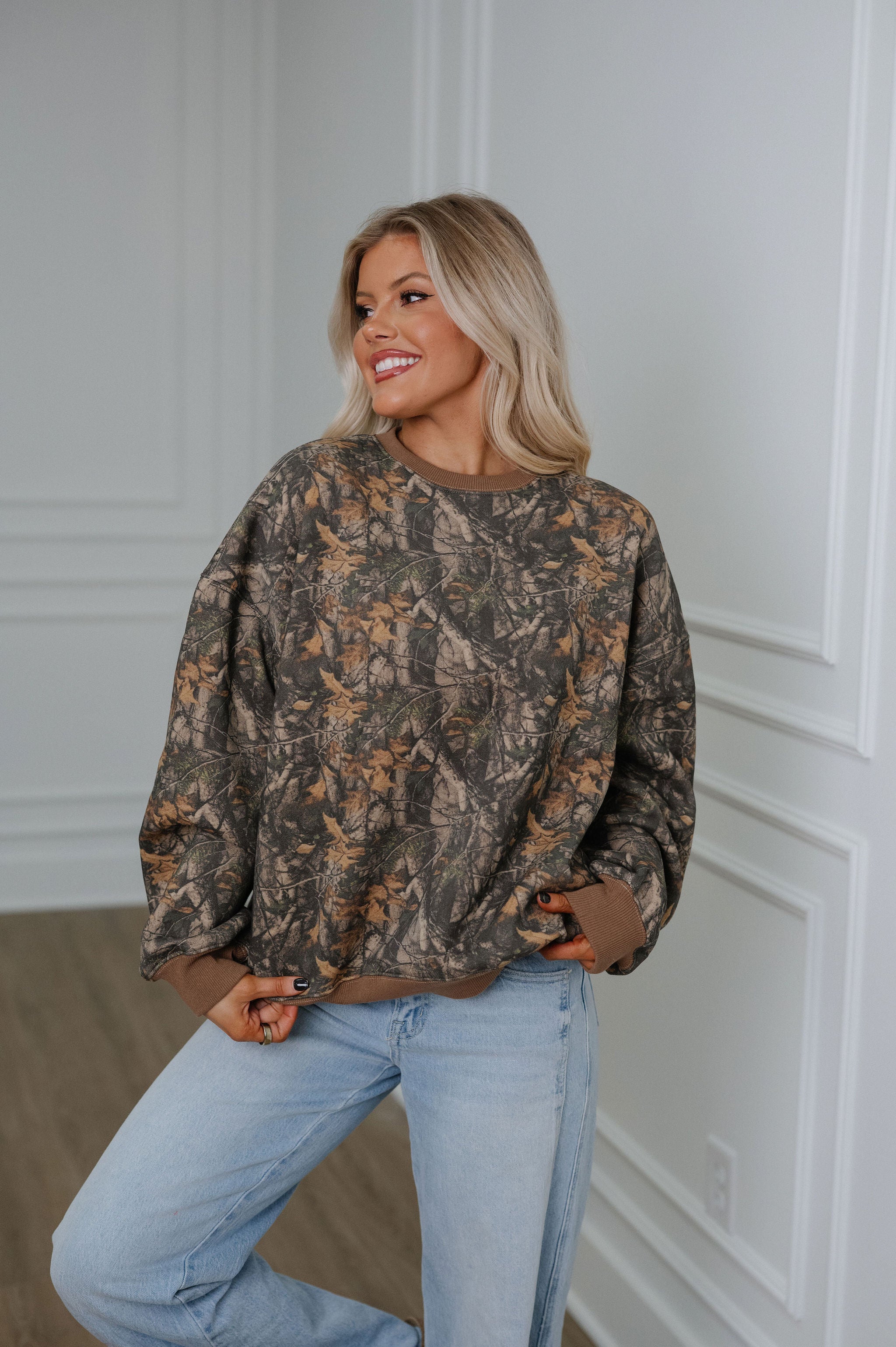 Bayou Fleece Sweatshirt-Camo