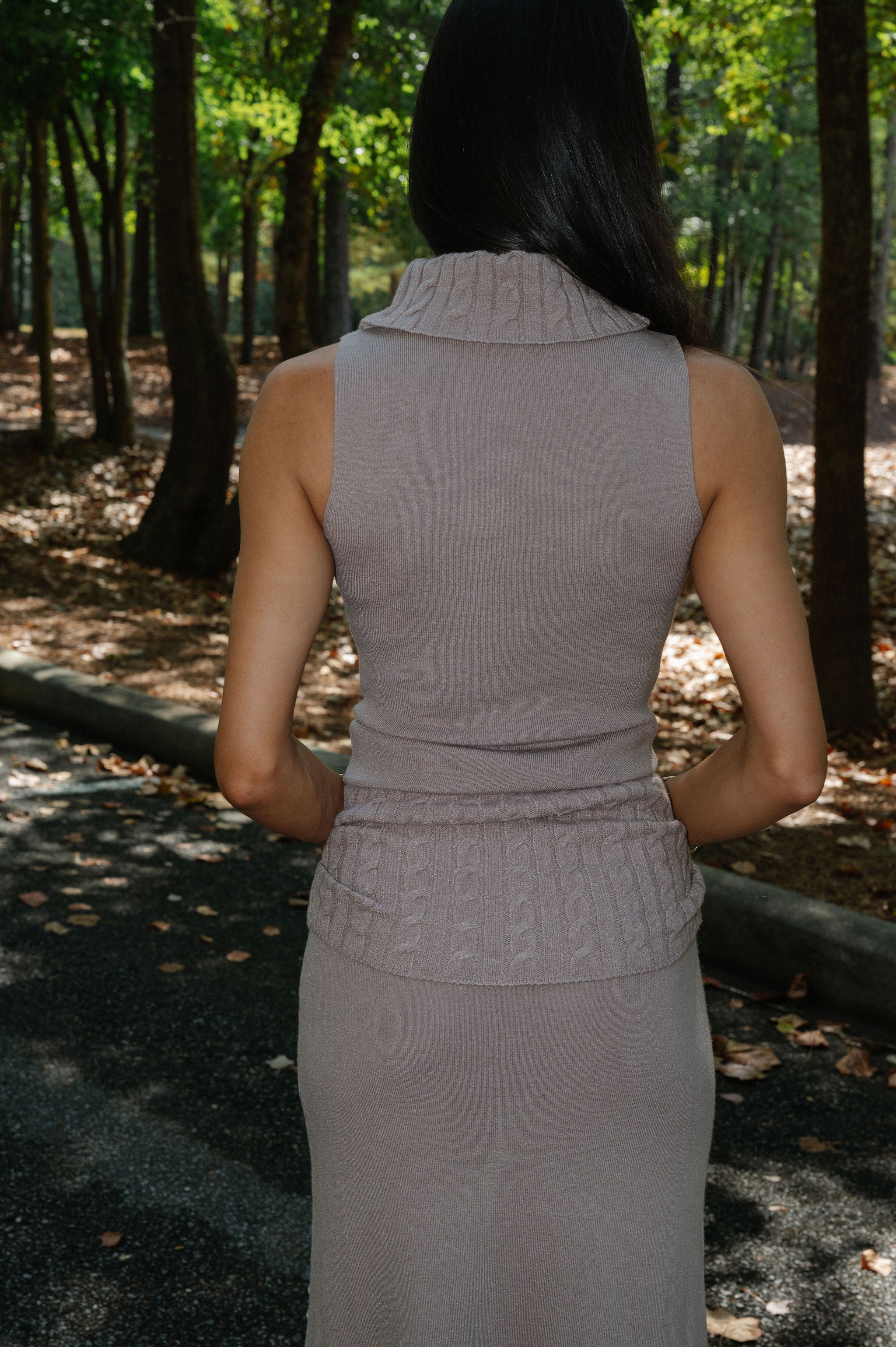 Arden Skirt Set- Taupe