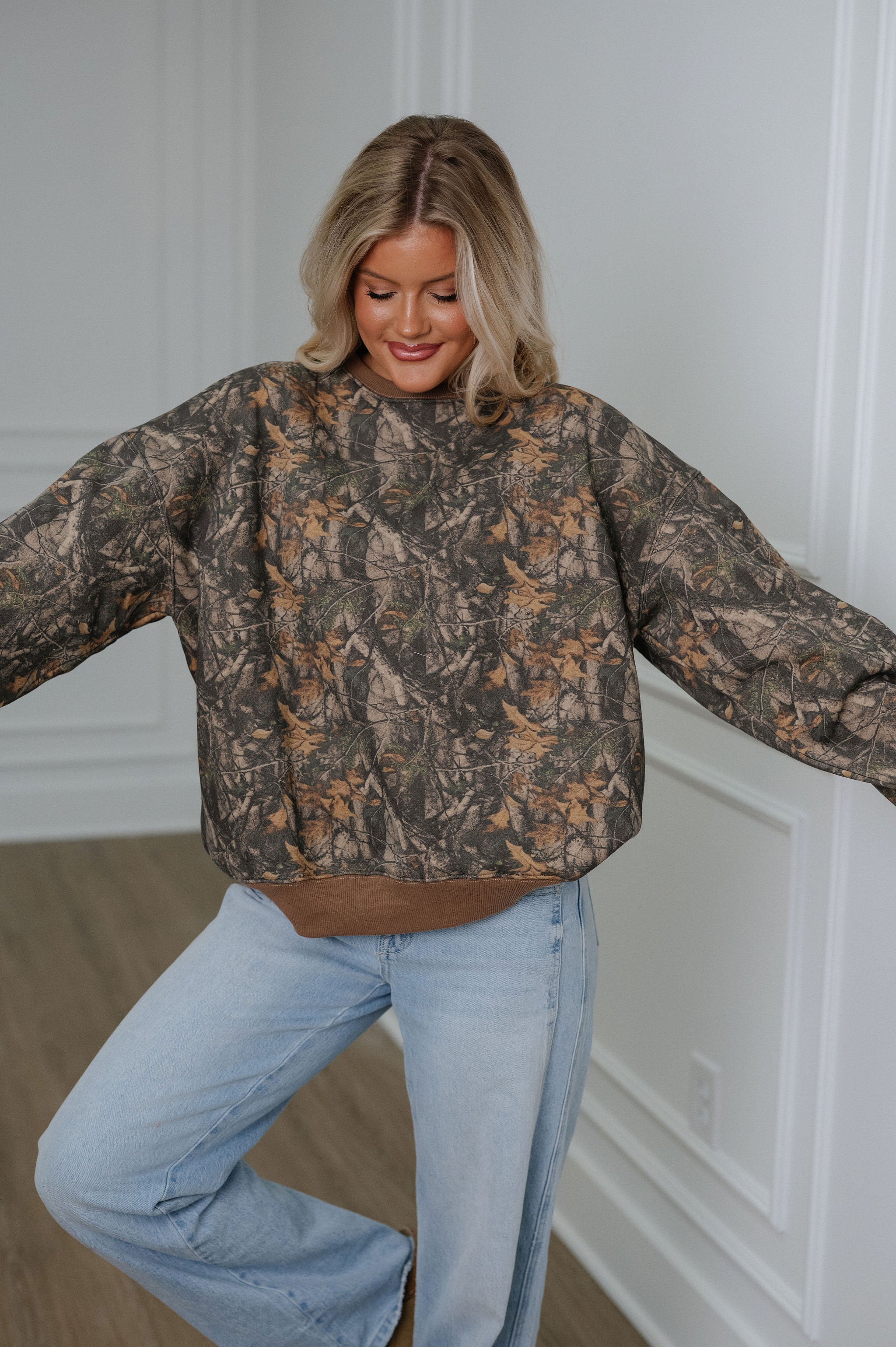 Bayou Fleece Sweatshirt-Camo