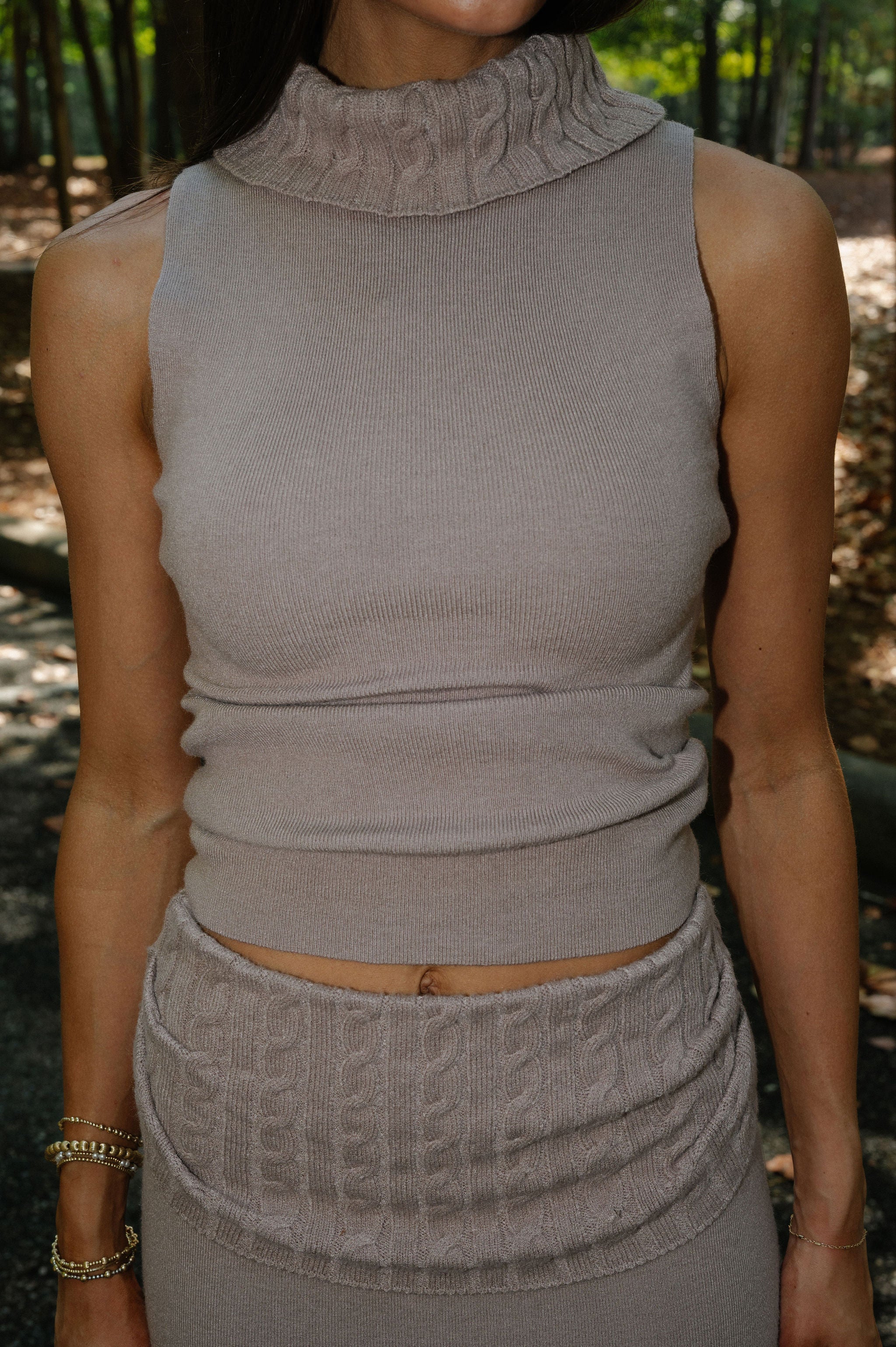 Arden Skirt Set- Taupe
