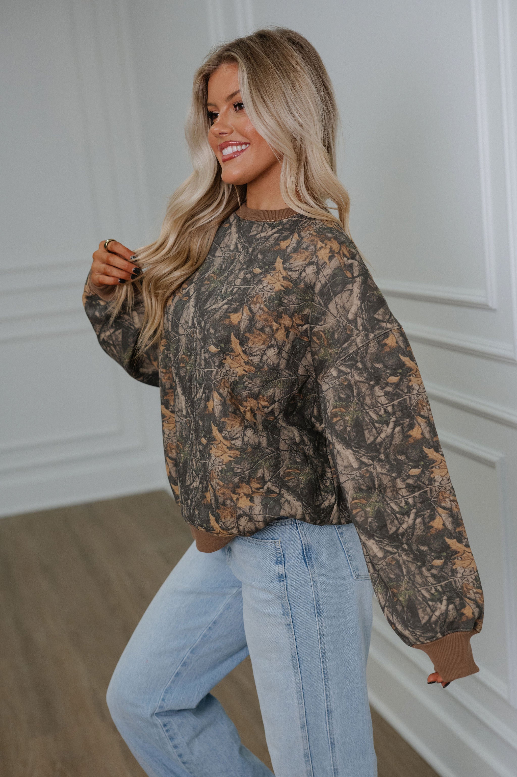 Bayou Fleece Sweatshirt-Camo