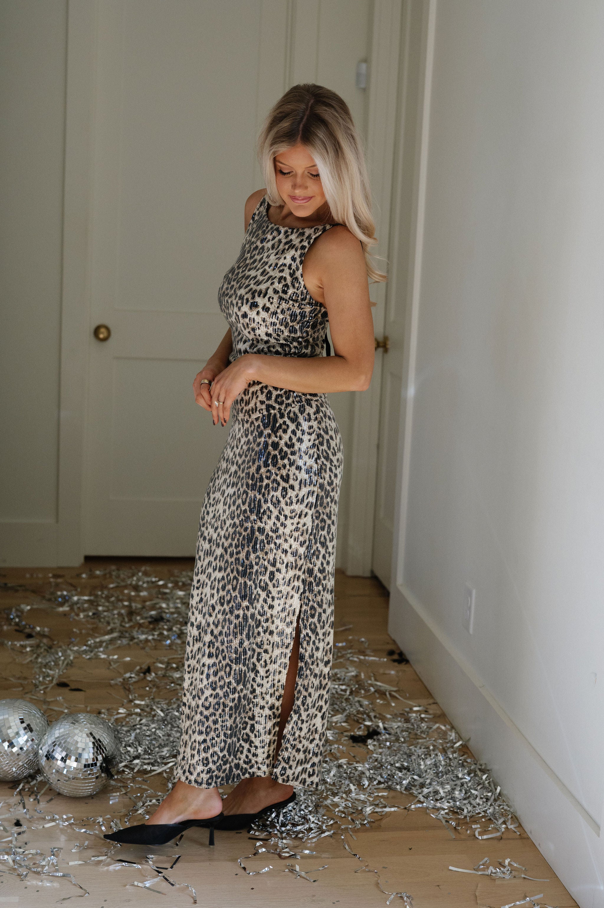 Jenny Leopard Skirt Set