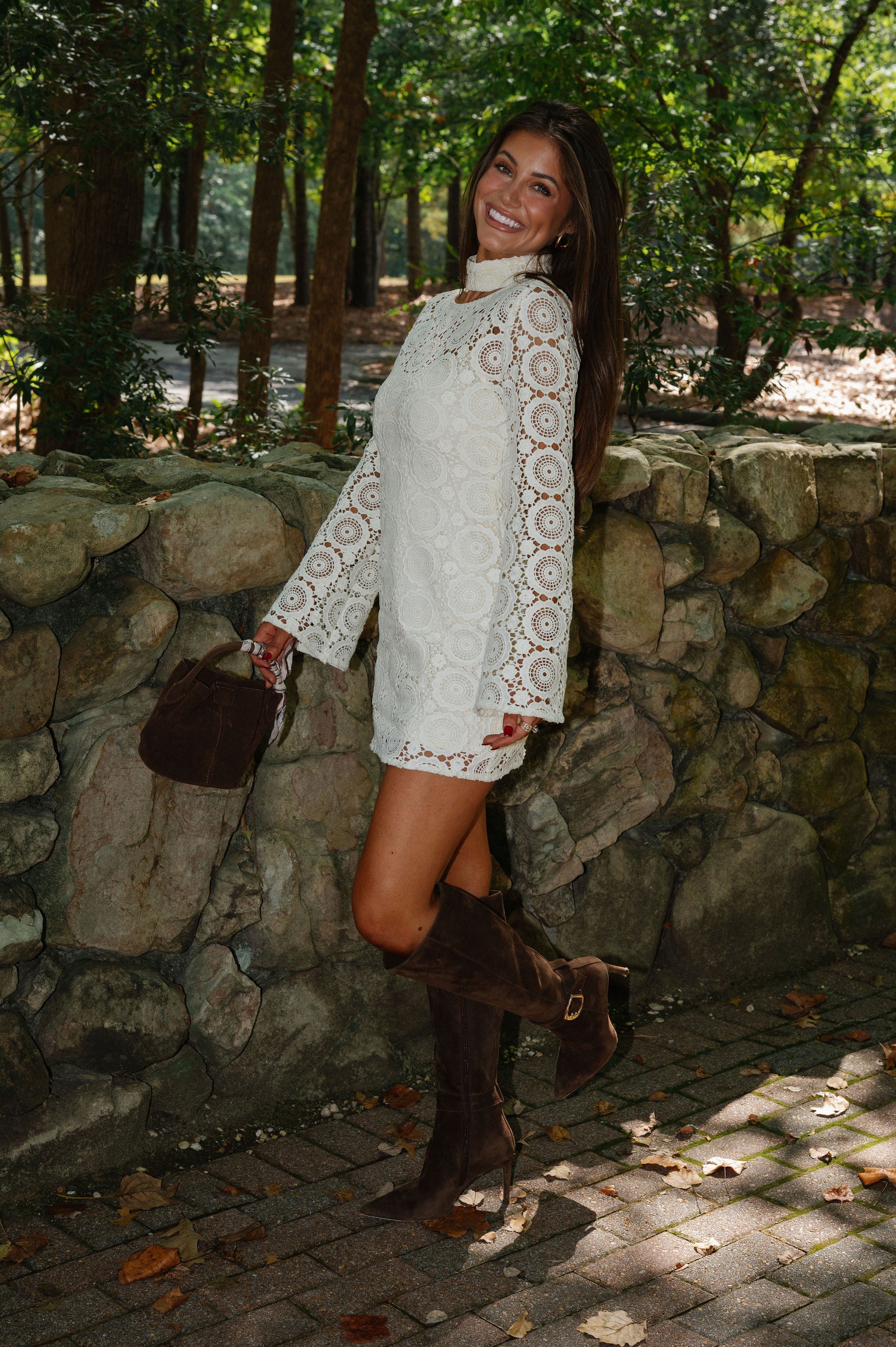 PREORDER/Crochet Bell Sleeve Dress-Cream//PREORDER 11/20