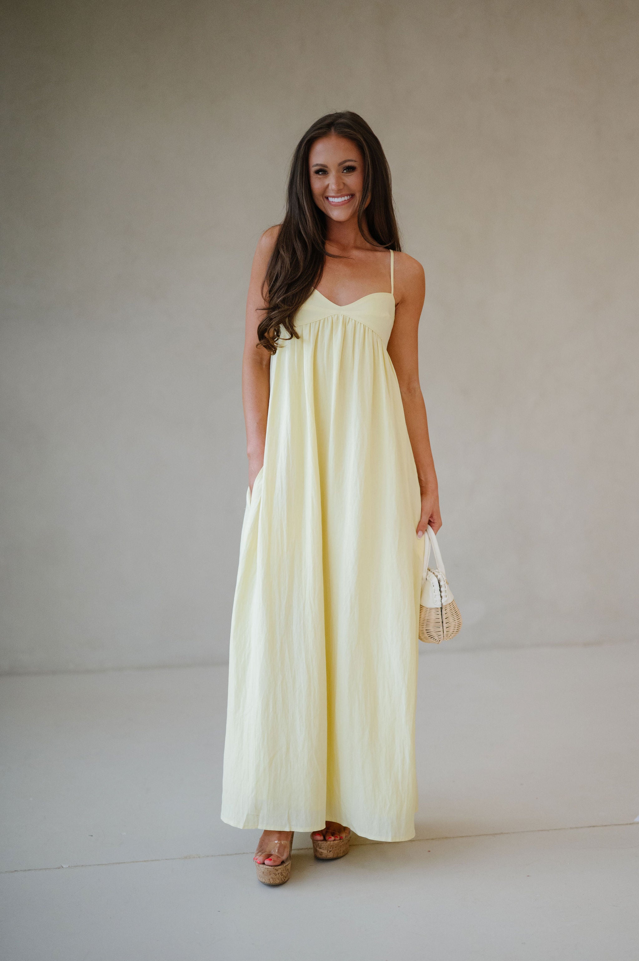 Sunny Maxi Dress-Lemon