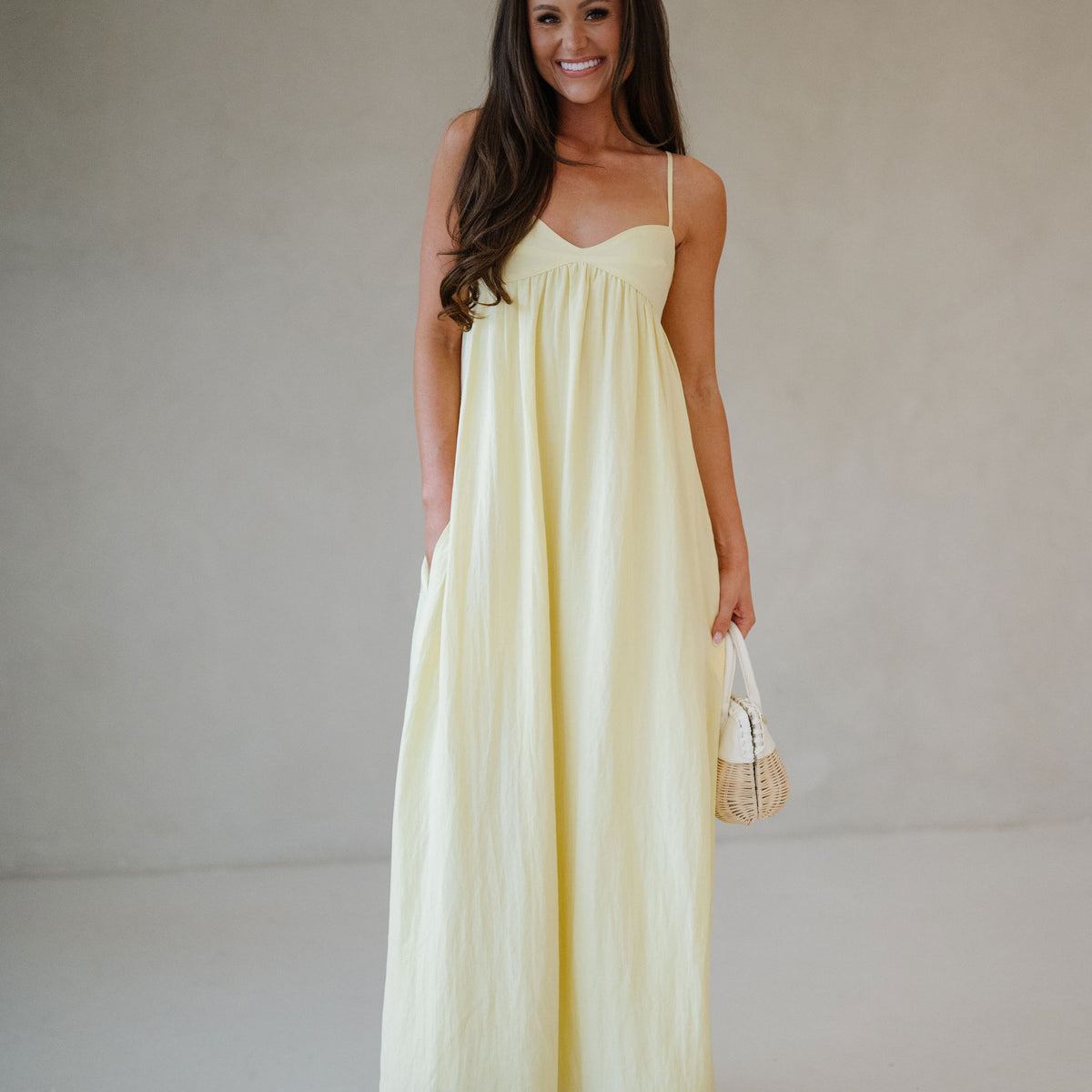 linen blend maxi dress Harbor Muse Striped Linen Blend Maxi Dress  VICI