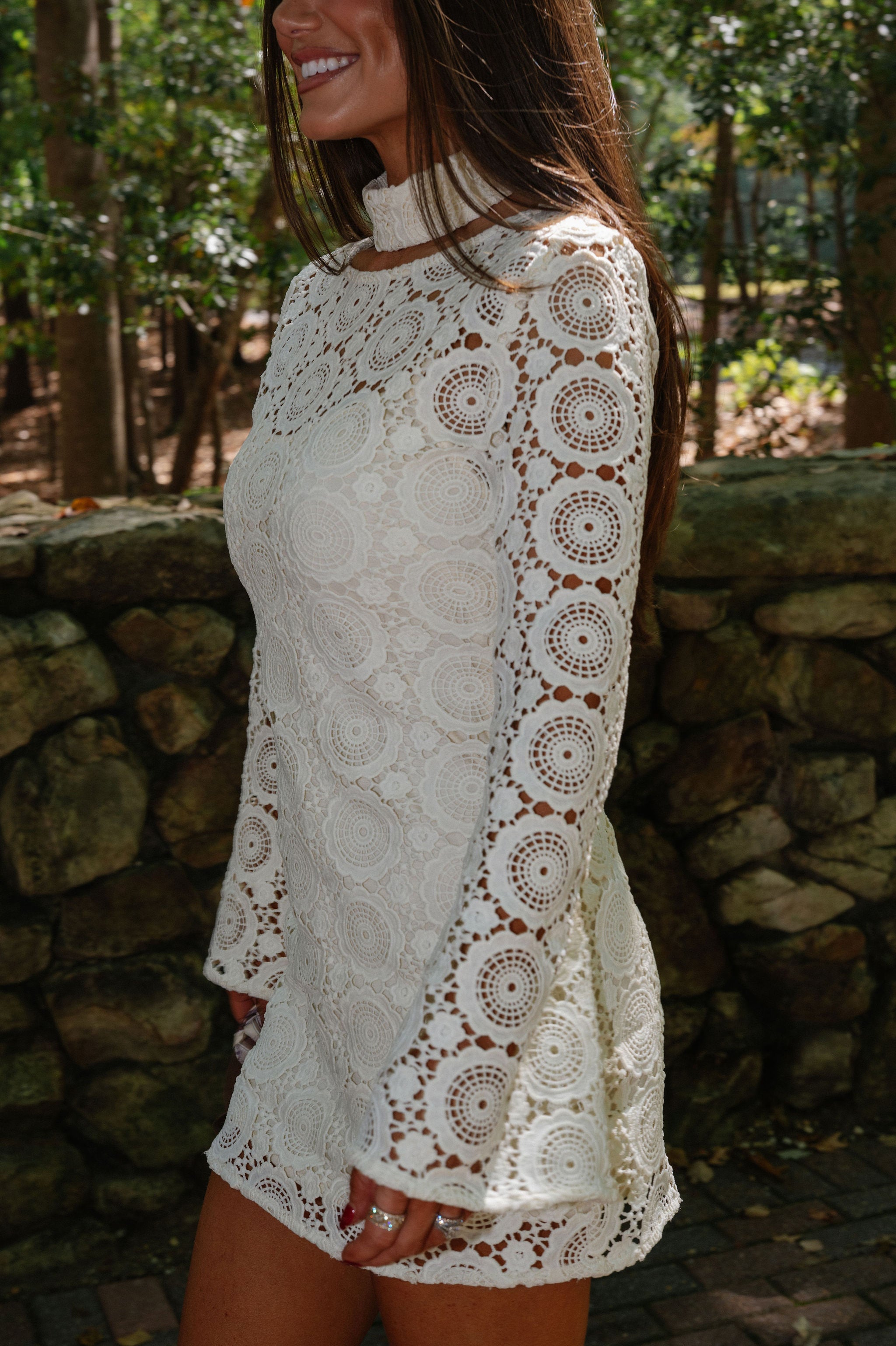 PREORDER/Crochet Bell Sleeve Dress-Cream//PREORDER 11/20